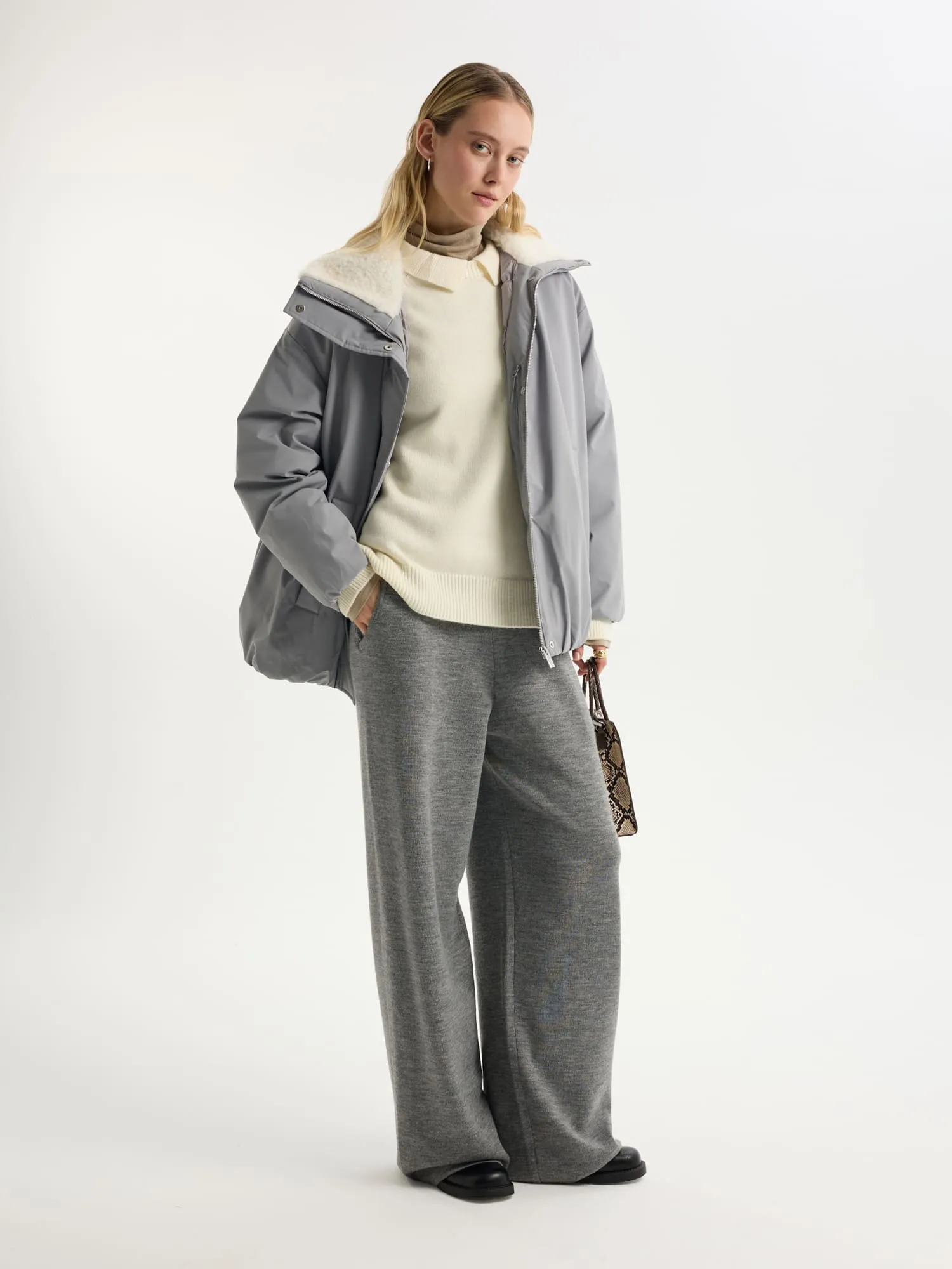 Трикотажные брюки с шерстью