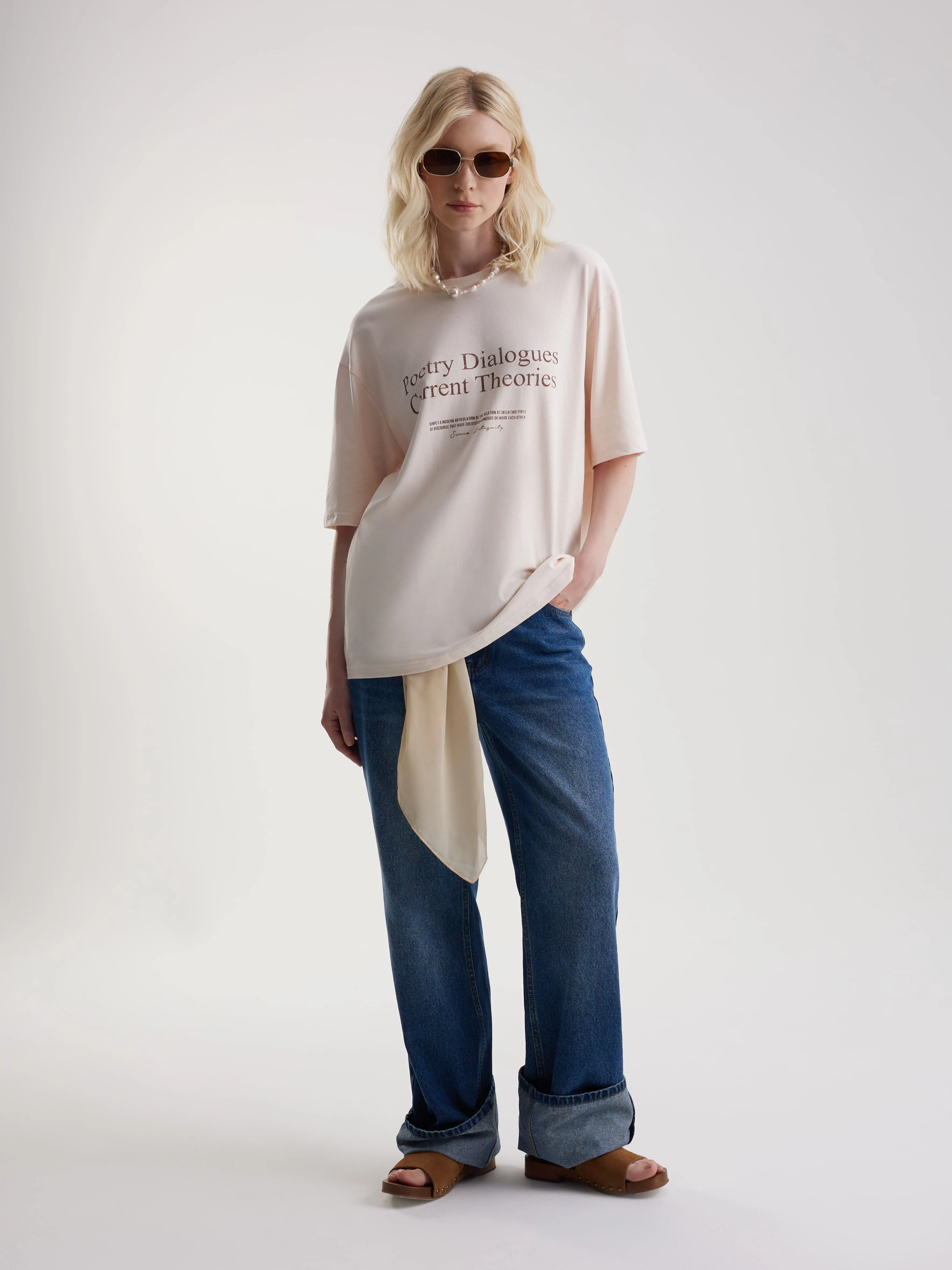 Футболка с акварельным принтом Supima cotton