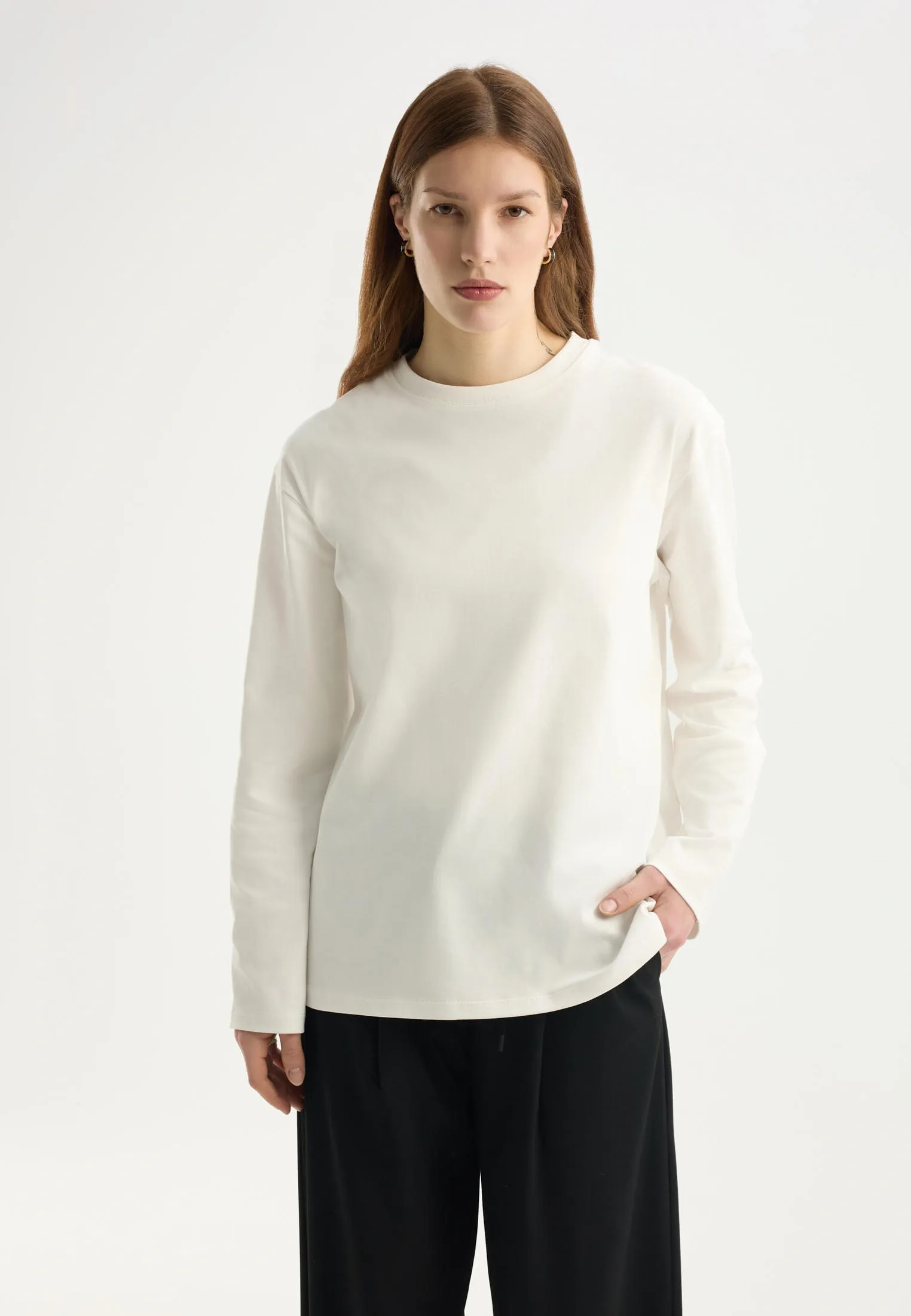 Базовый лонгслив из 100% хлопка