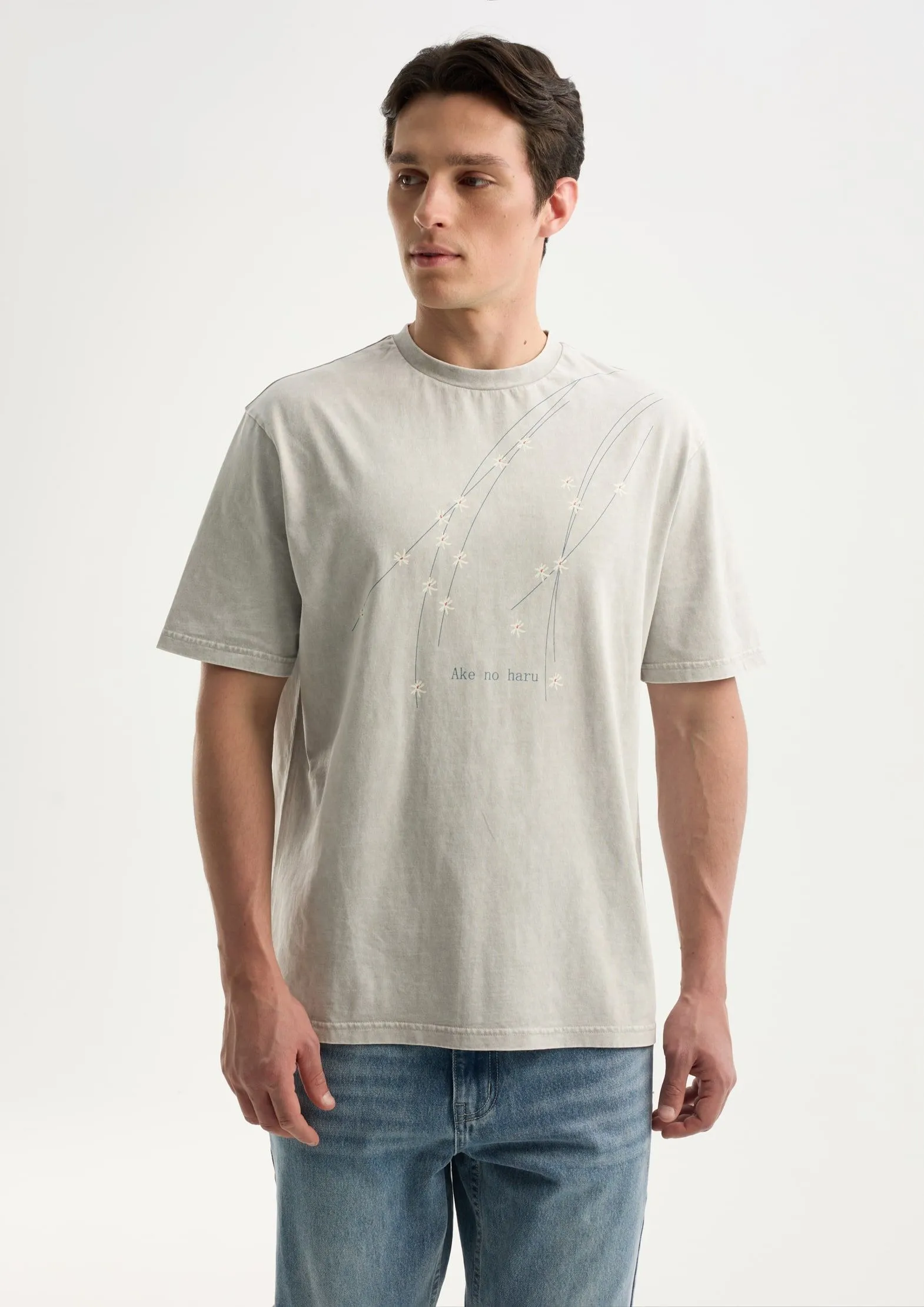 Футболка из 100% хлопка с эффектом стирки