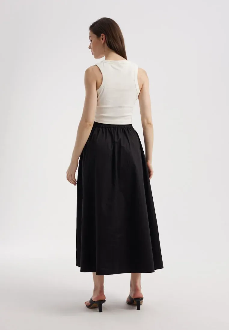 Юбка миди из 100% хлопка