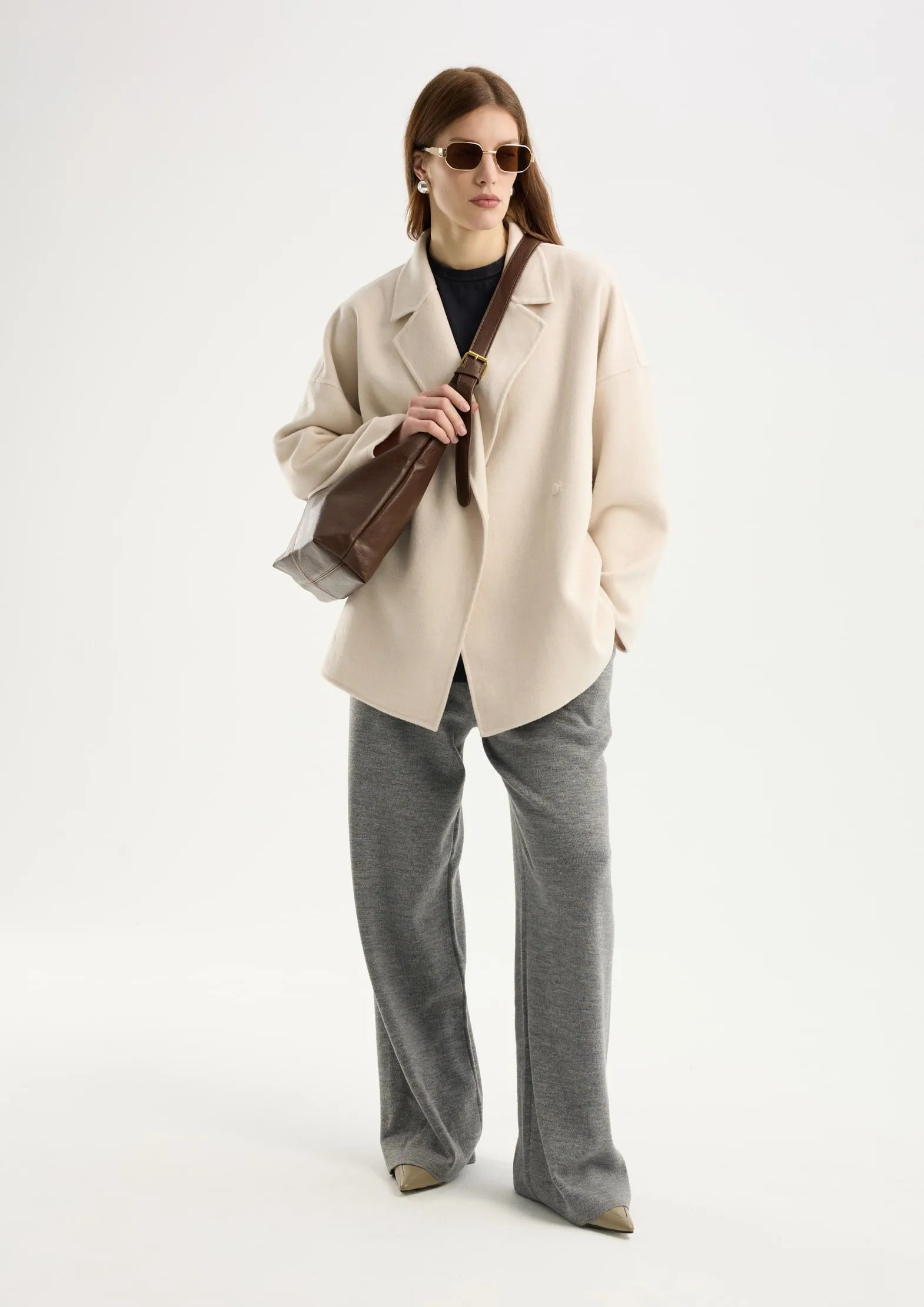 Полупальто с шерстью