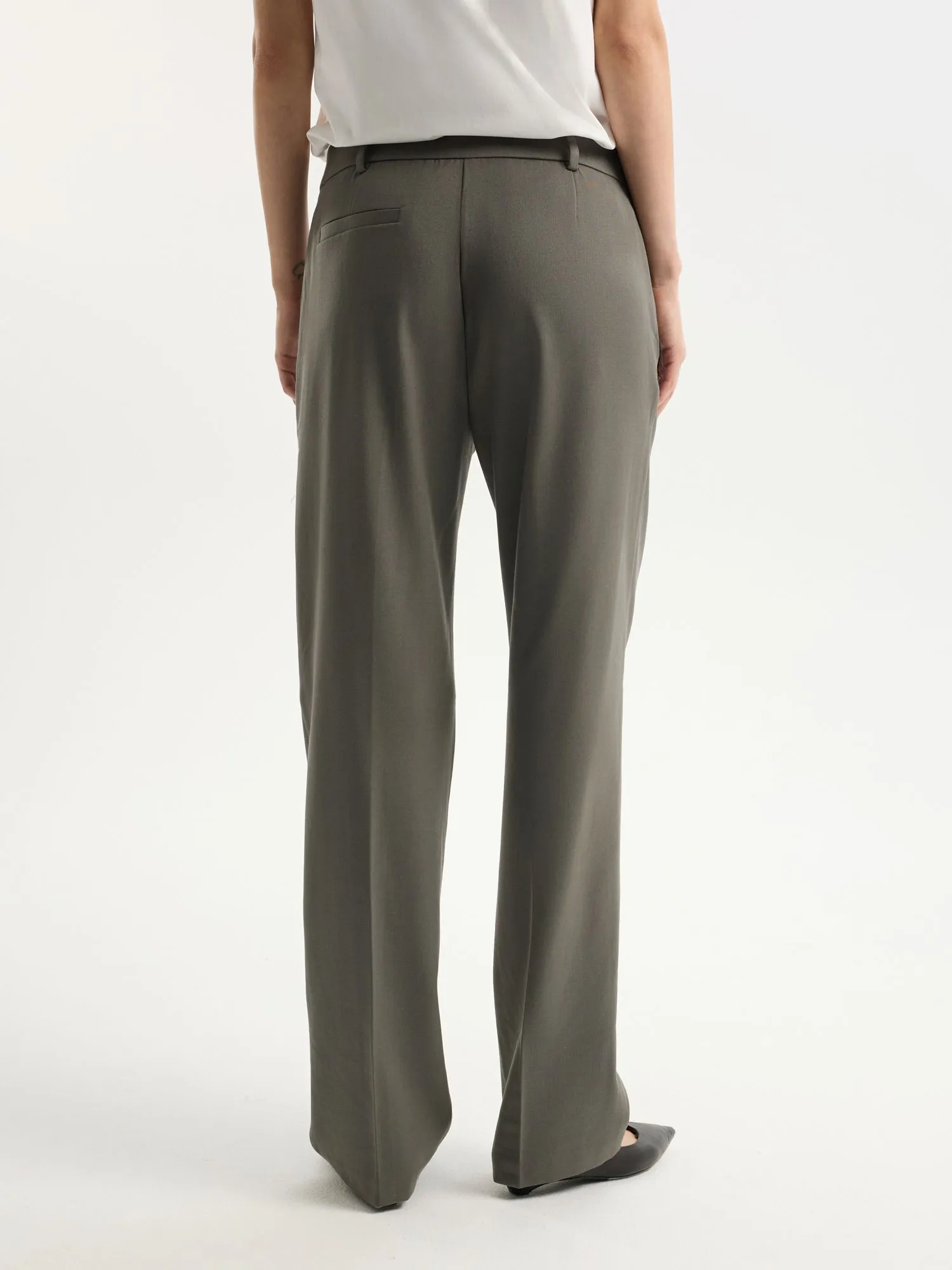 Брюки с добавлением шерсти и льна