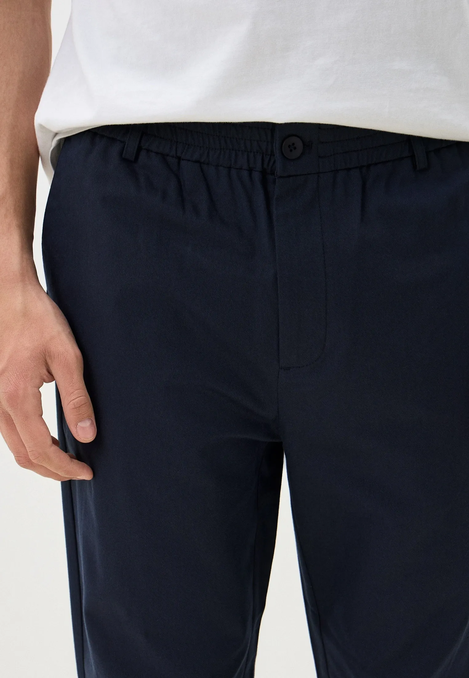 Брюки из хлопка и лиоцелла со стрелками