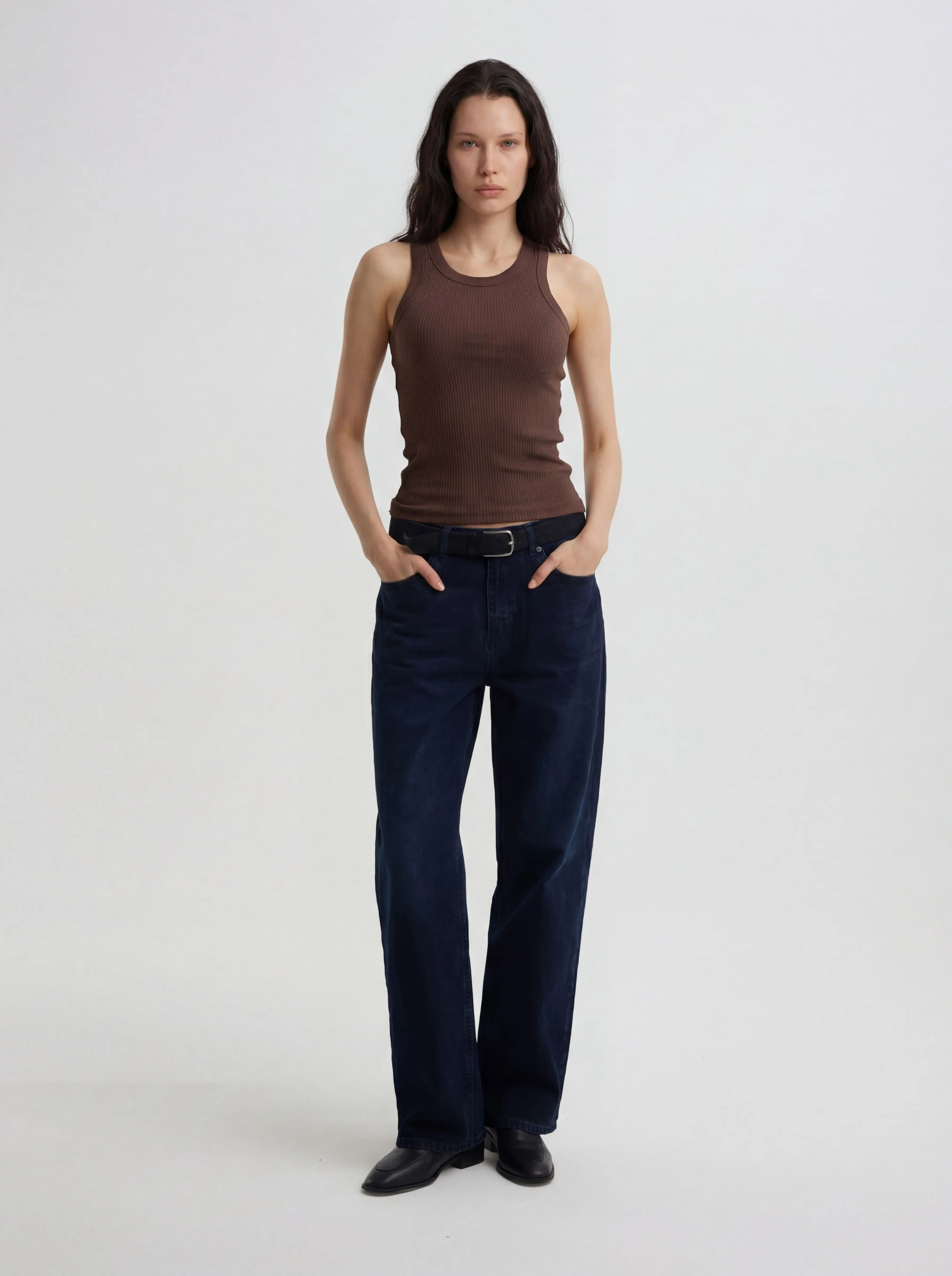 Майка в рубчик