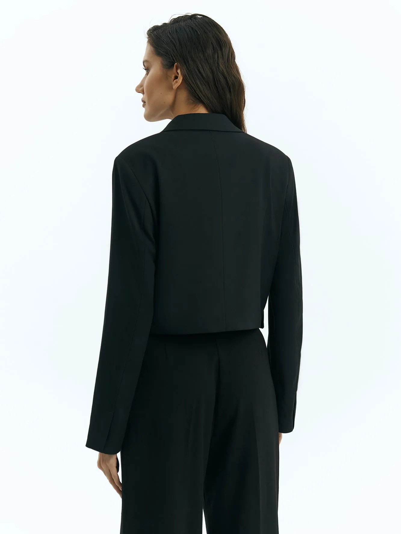 Двубортный жакет из переработанной поливискозы