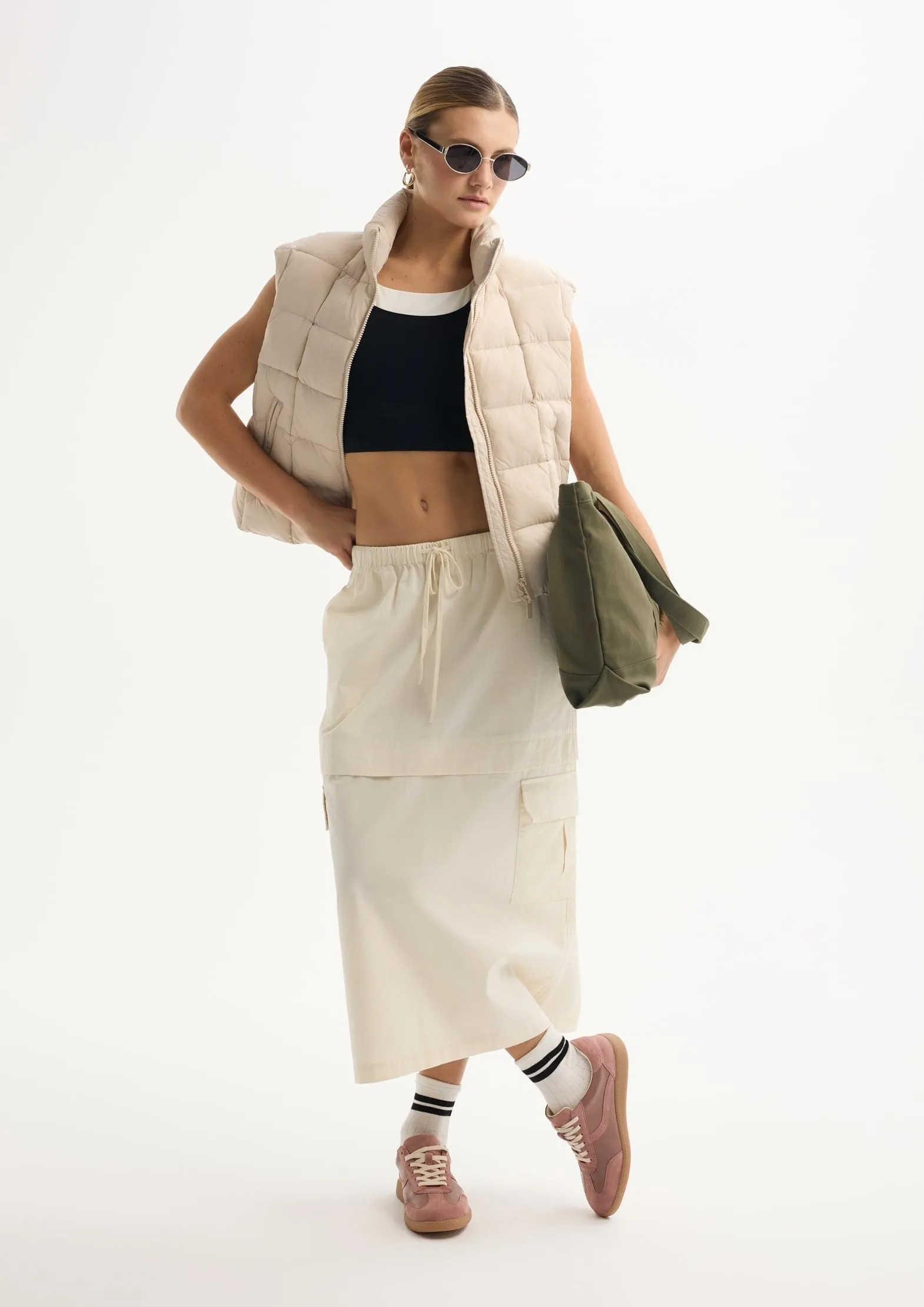 Юбка макси из 100% хлопка