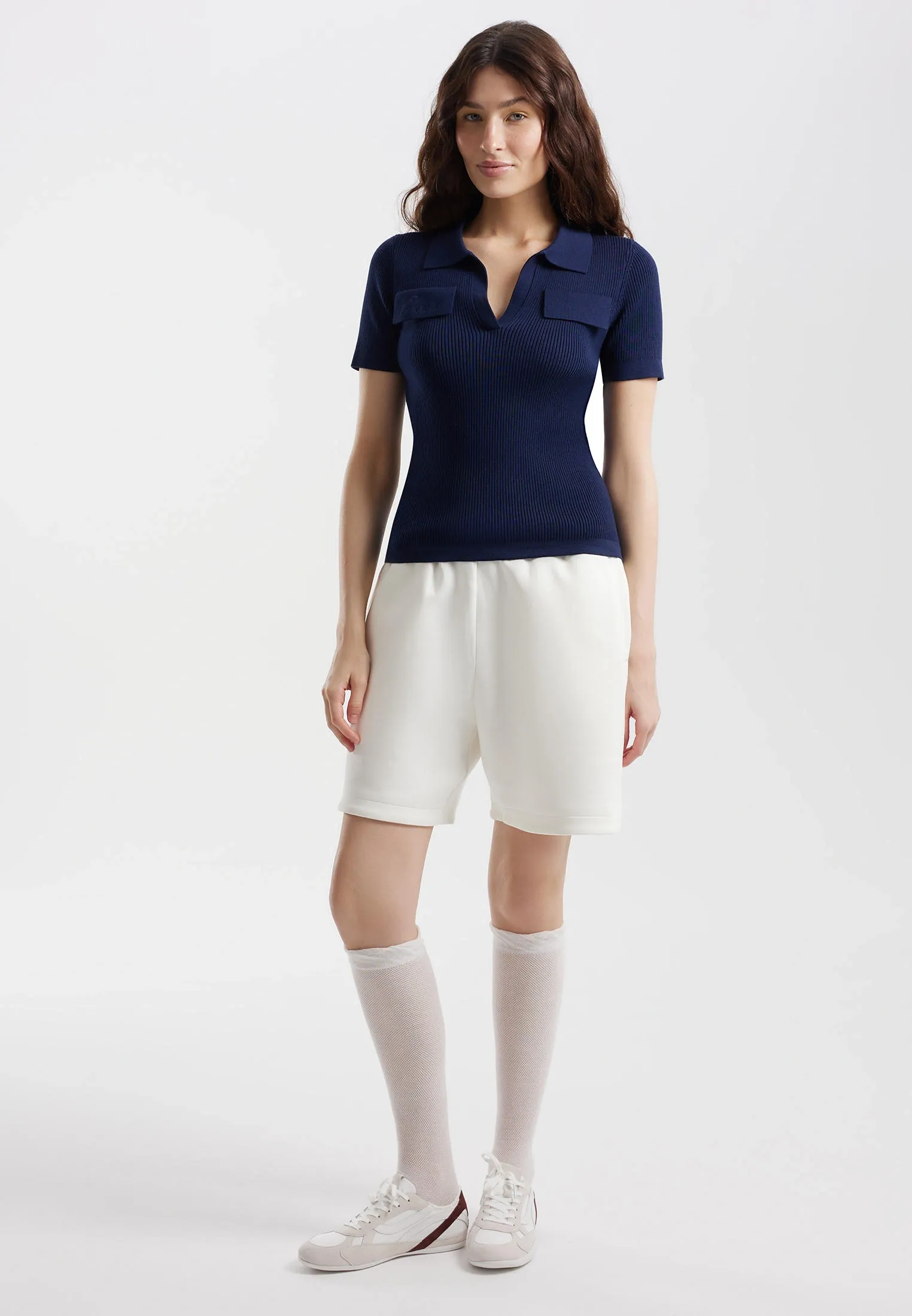 Трикотажное поло их хлопка и модала