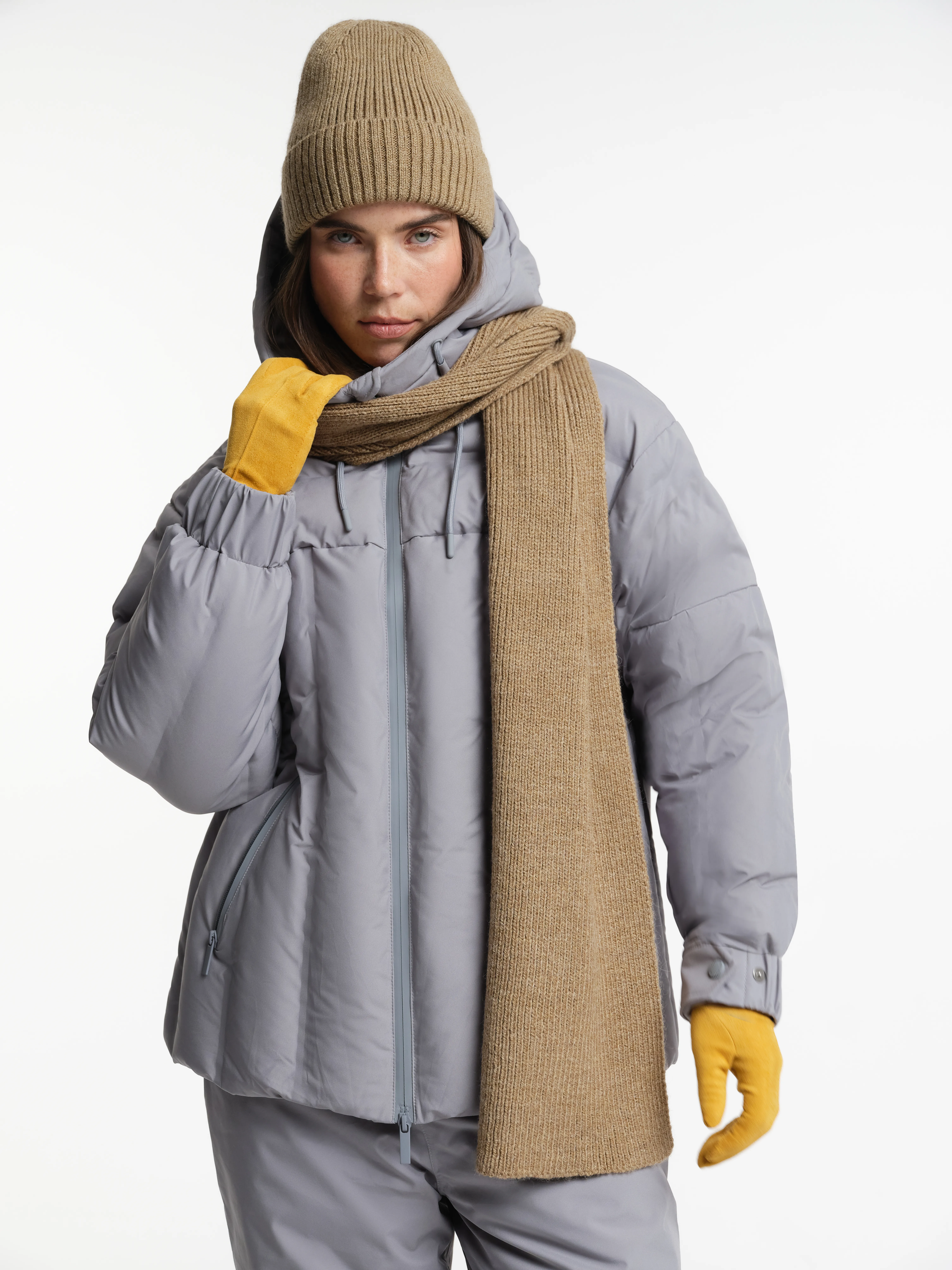 Шарф с добавлением шерсти