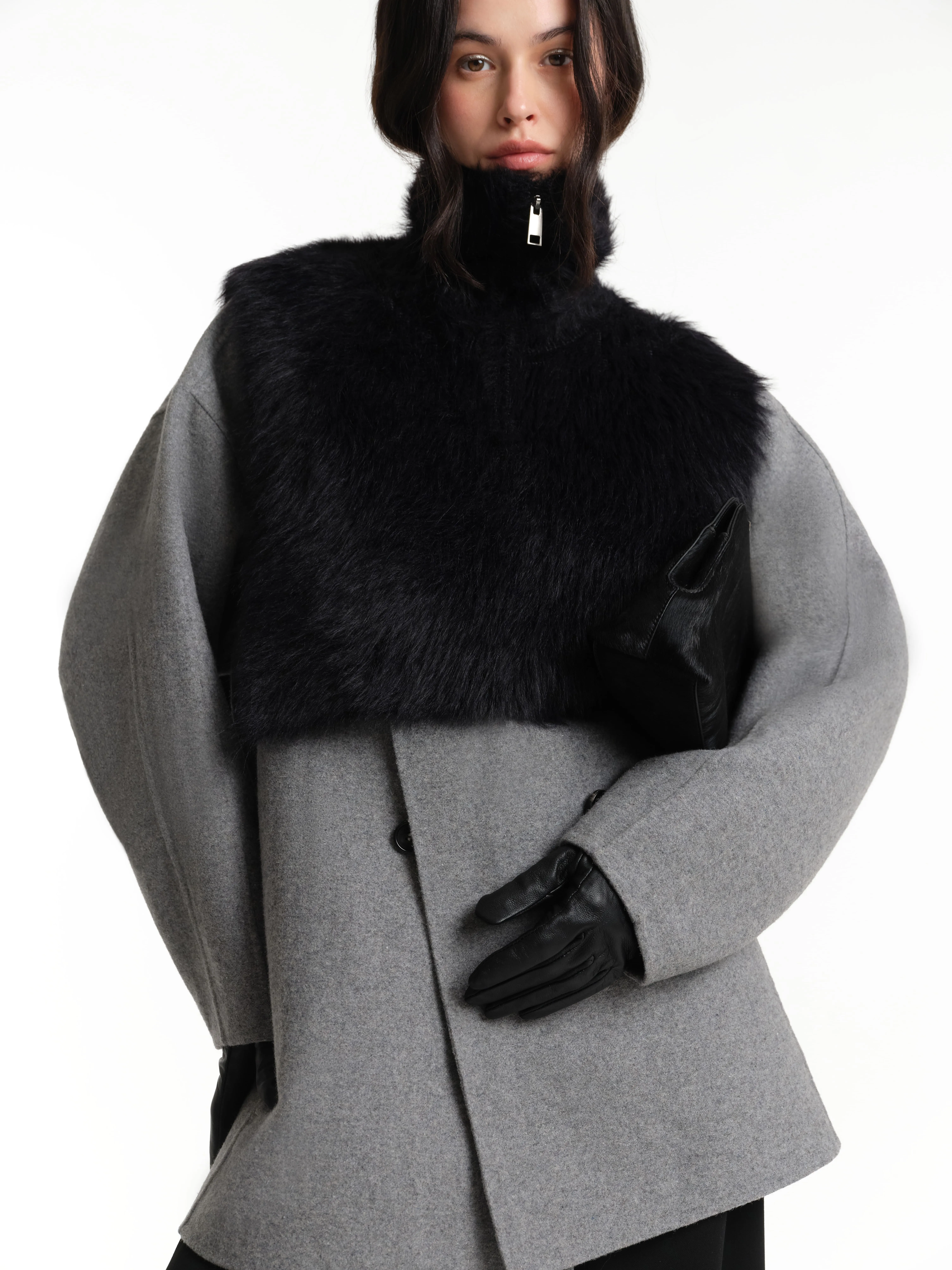 Шарф-манишка на молнии