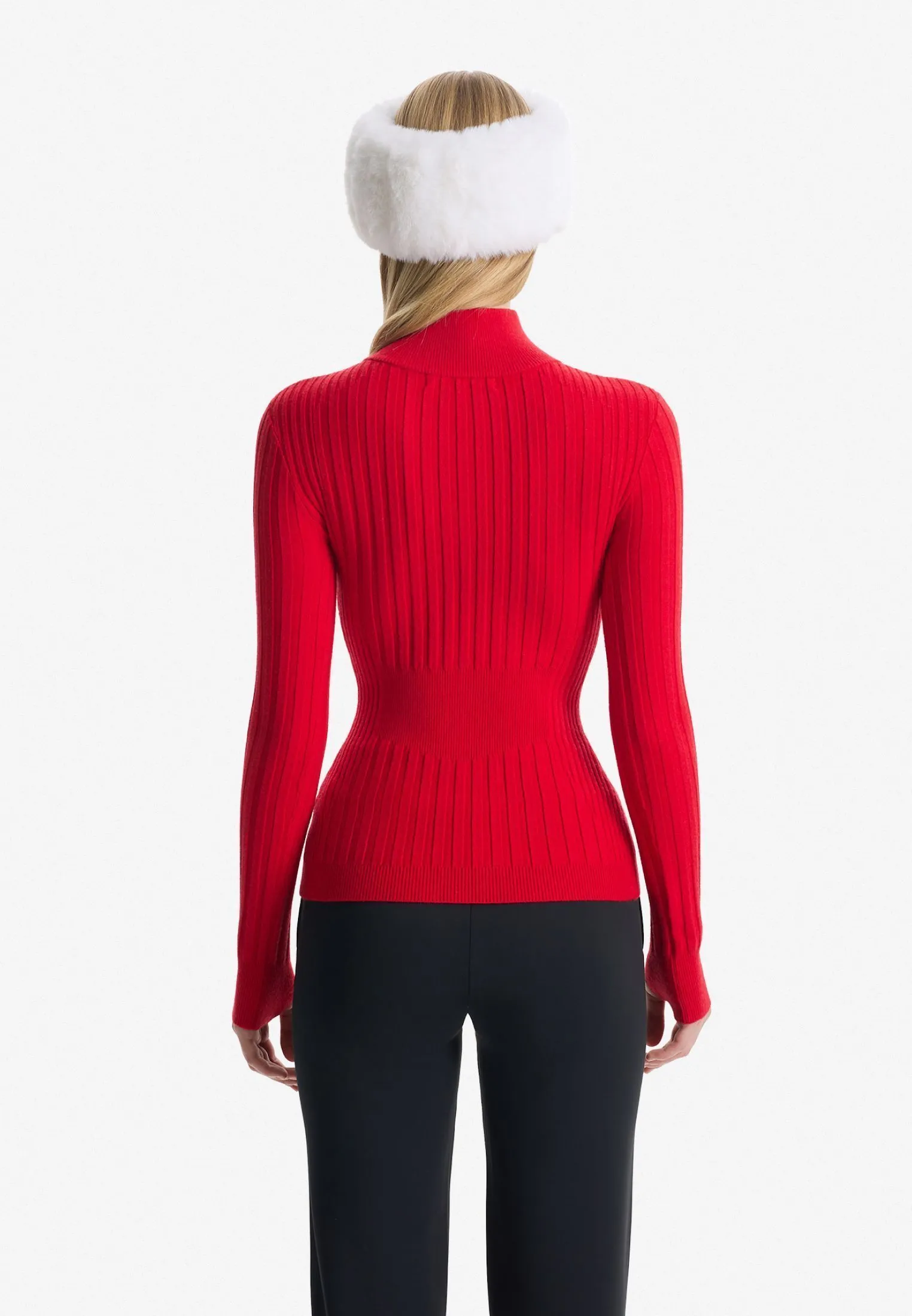 Джемпер half-zip из смесовой пряжи фактурной вязки