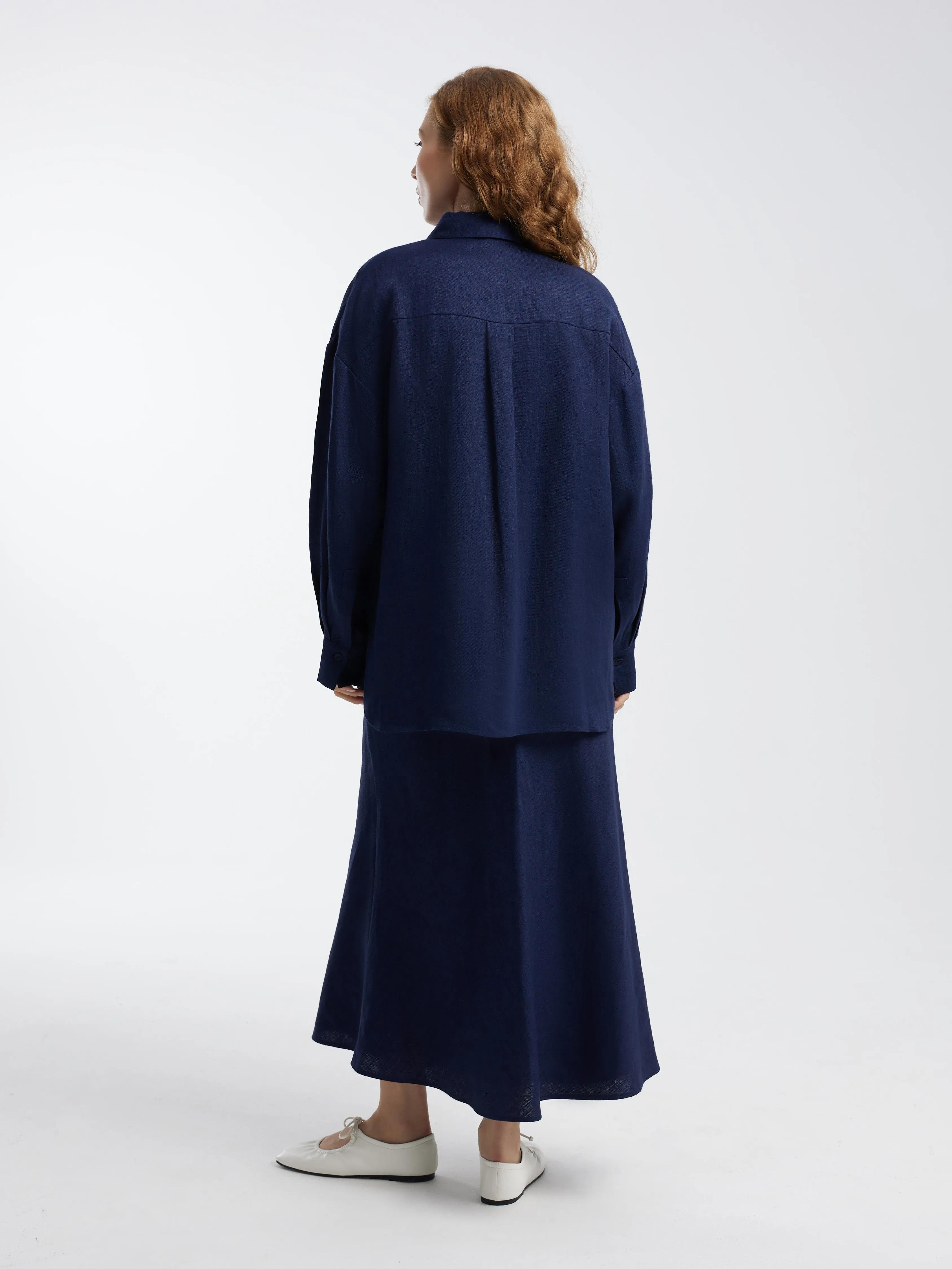 Юбка из легкого льна