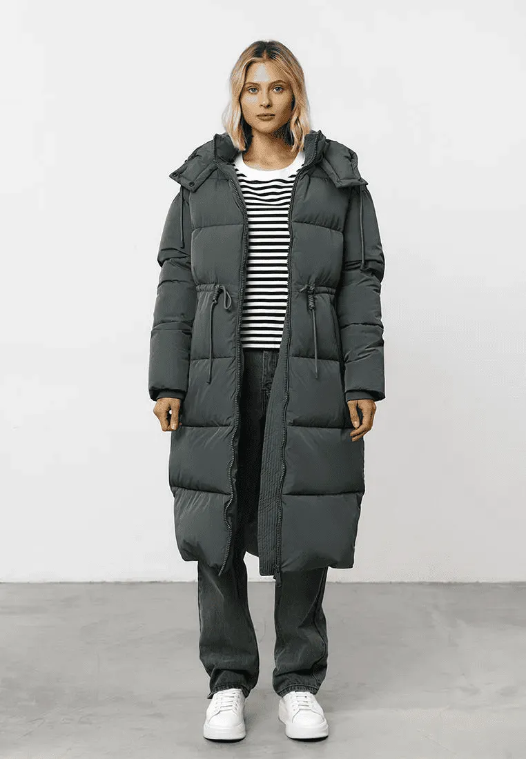 Удлиненная куртка свободного силуэта