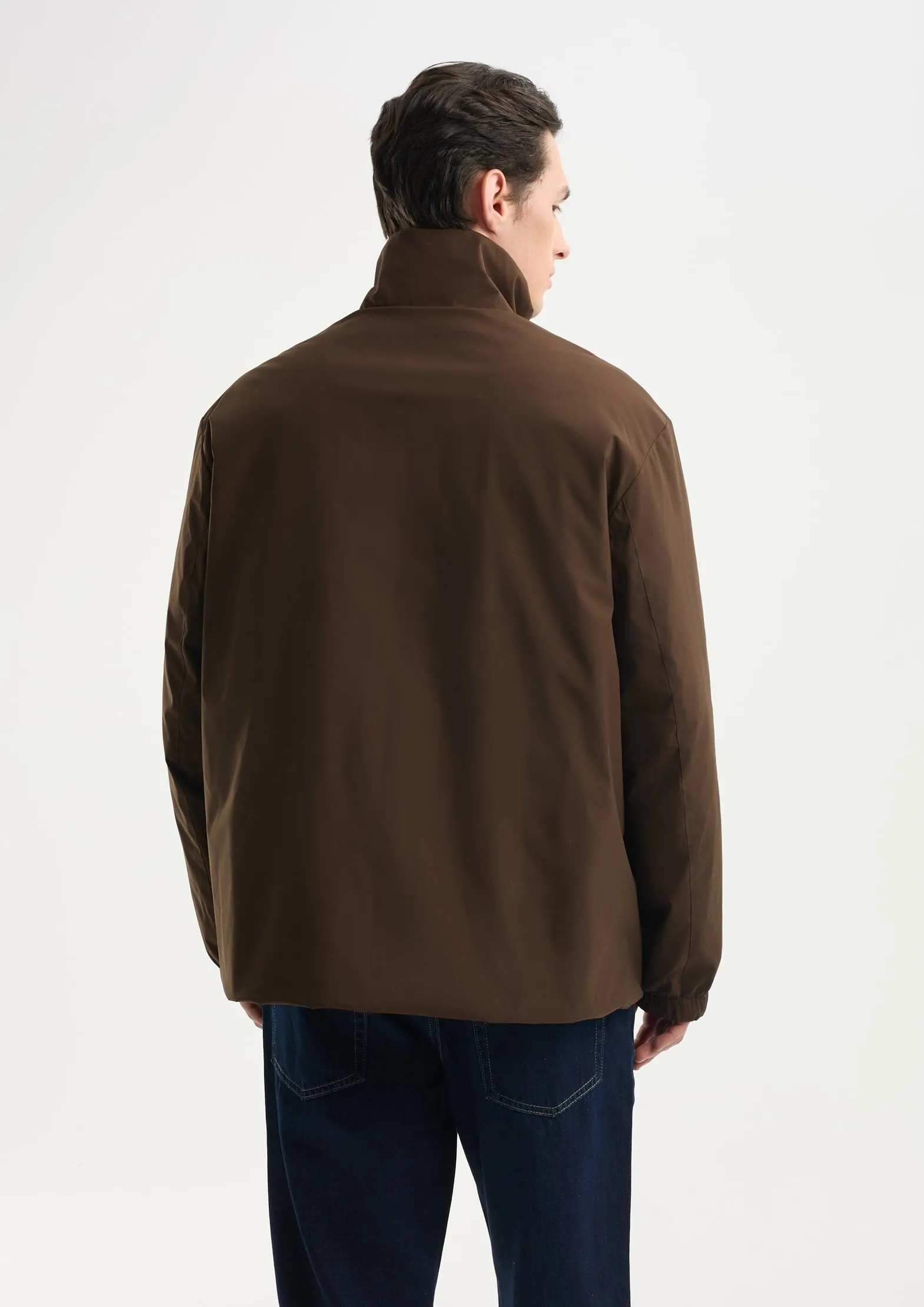 Утепленный бомбер на молнии