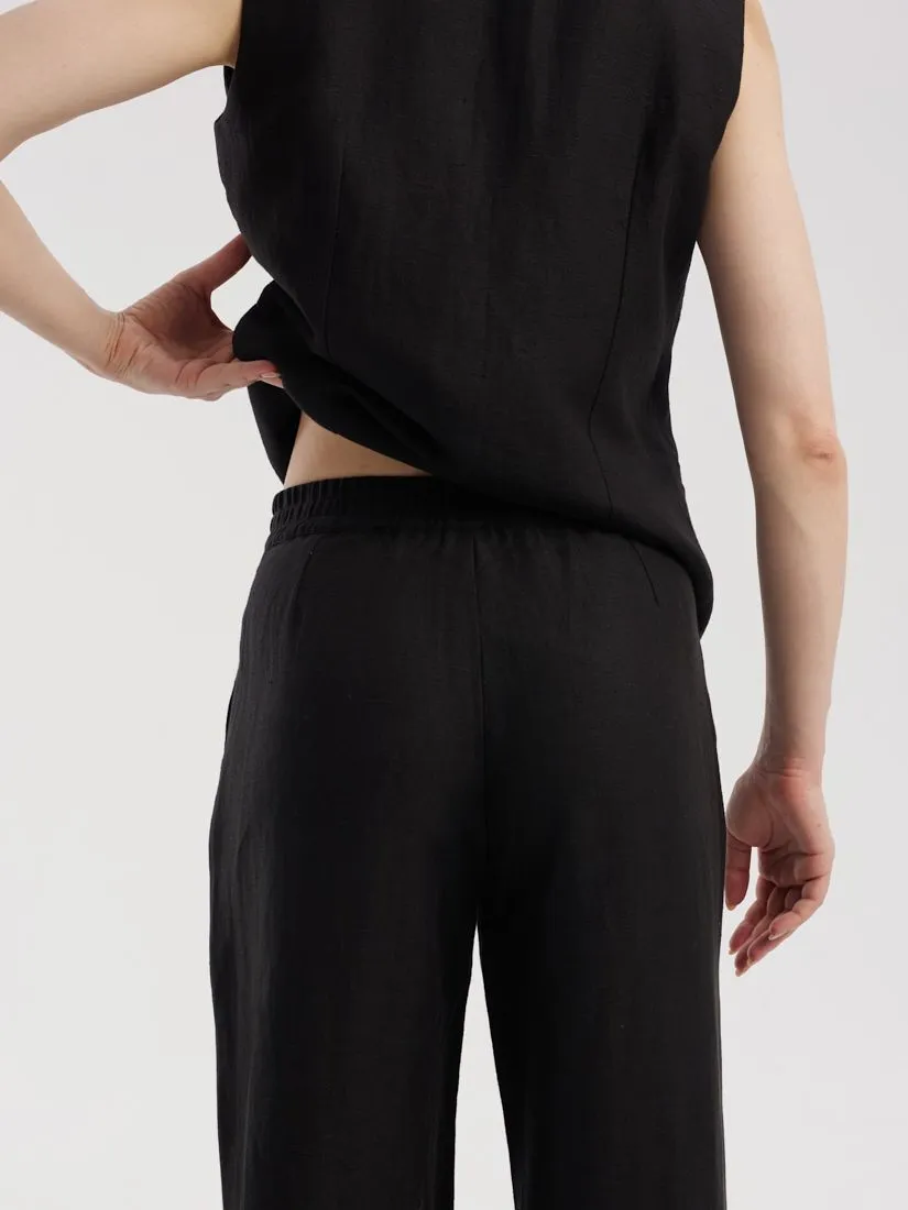 Брюки из льна и лиоцелла