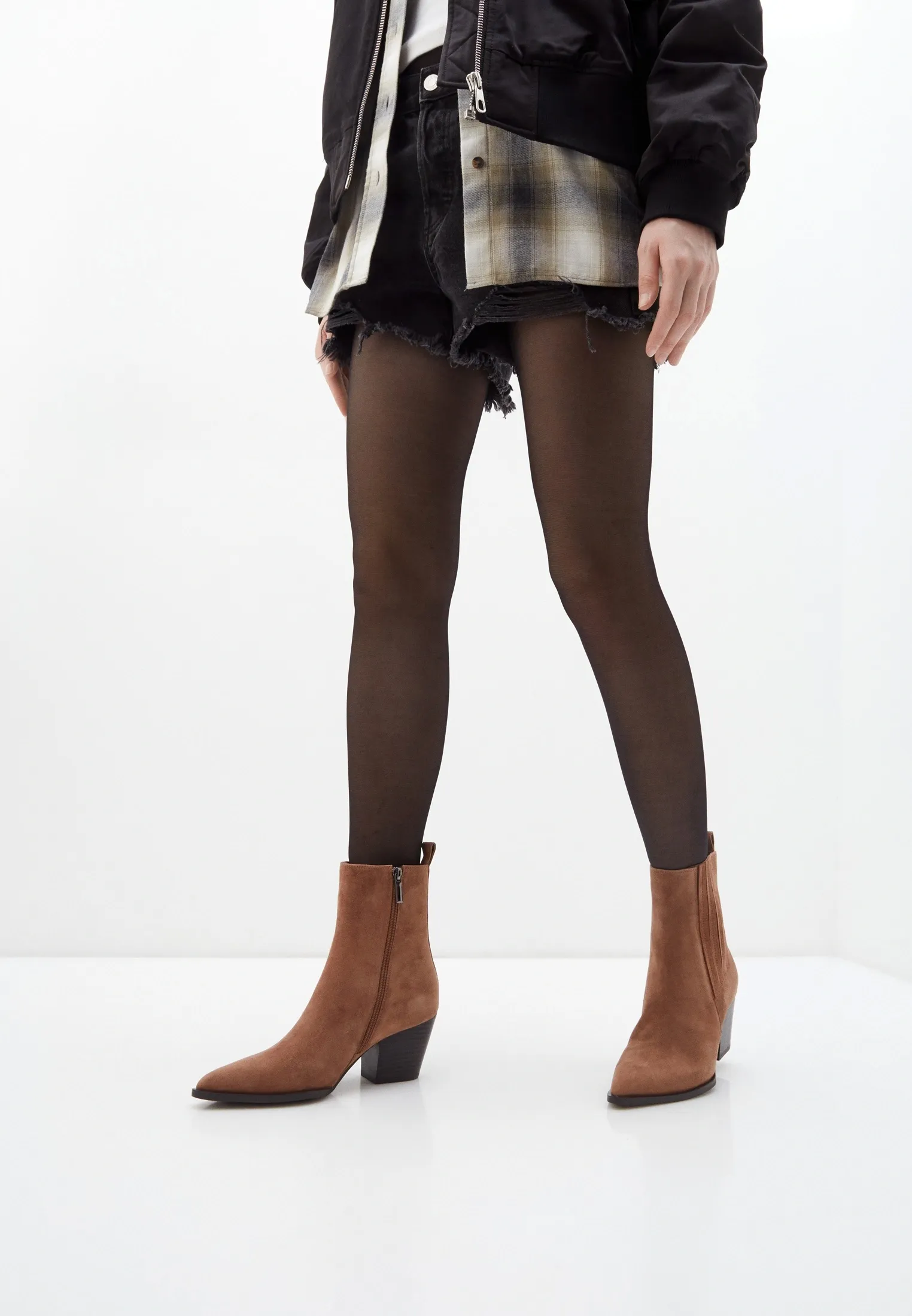 Казаки из натуральной замши