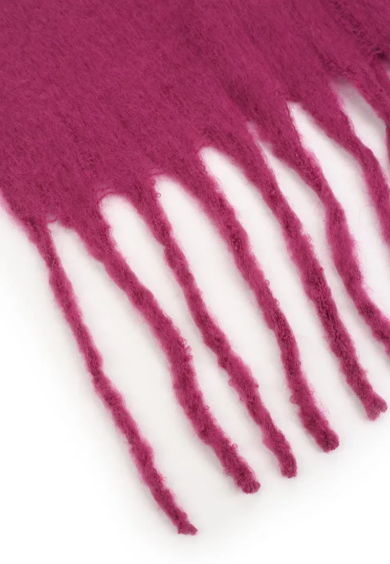 Объемный шерстяной шарф