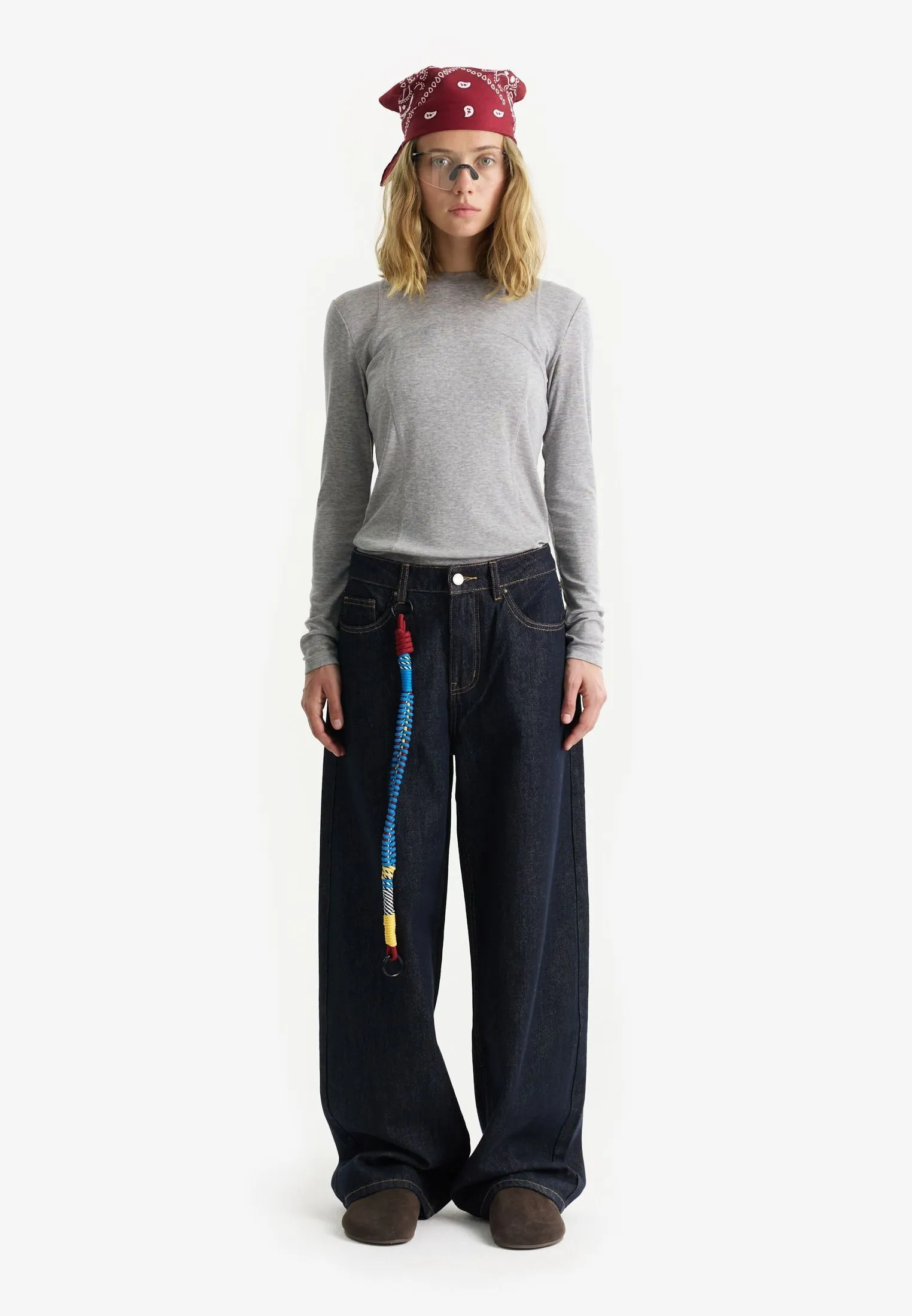 Джинсы barrel fit из 100% хлопка