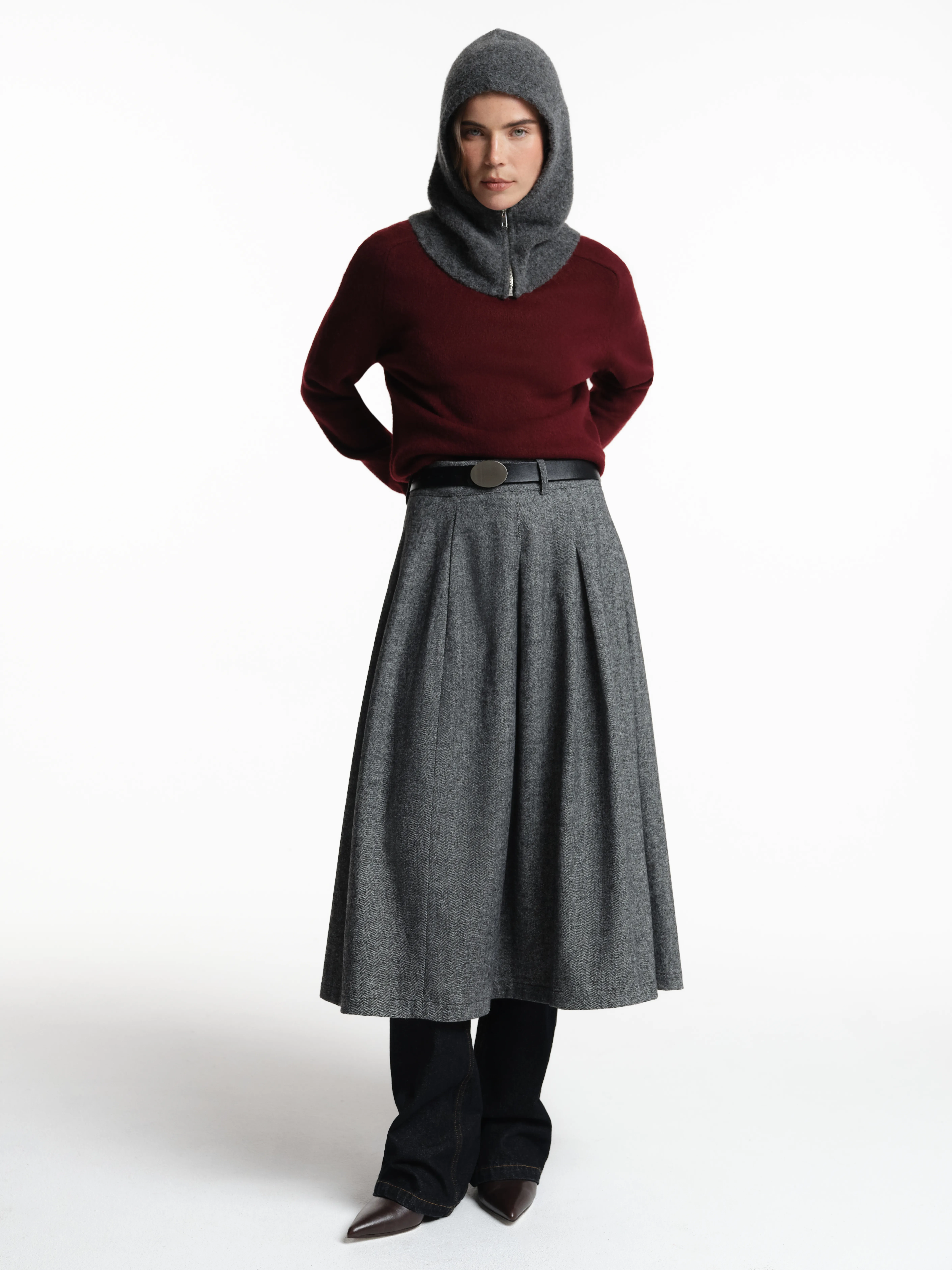 Капор с шерстью