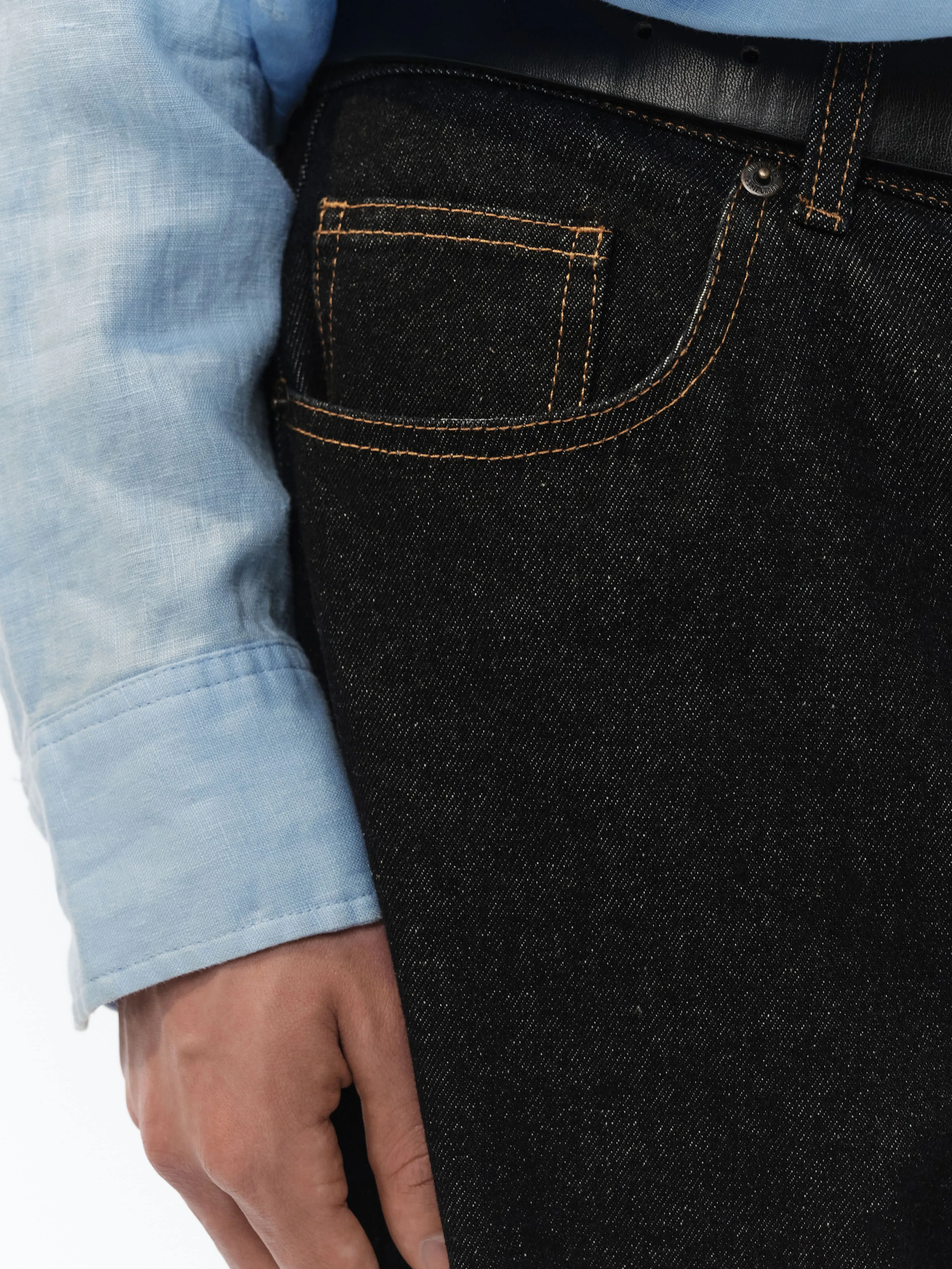 Джинсы straight fit с эффектом стирки