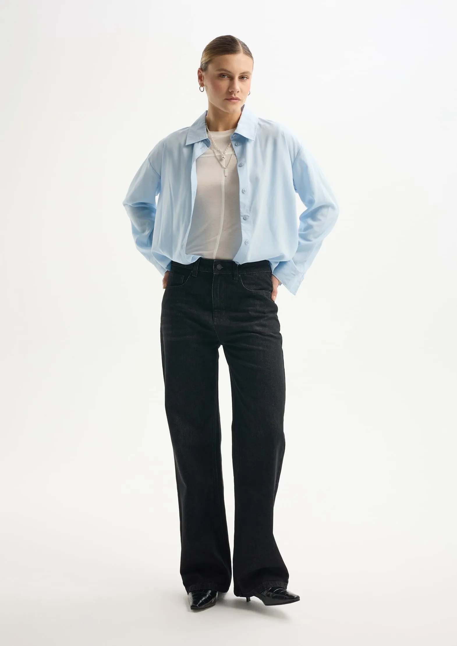 Прямые джинсы из 100% хлопка