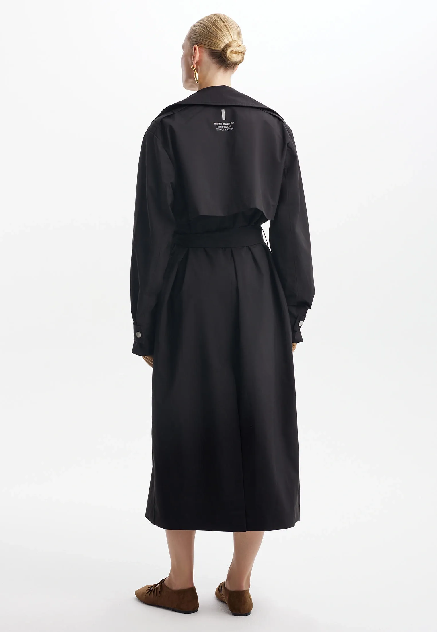 Тренч из переработанного океанического пластика REPREVE