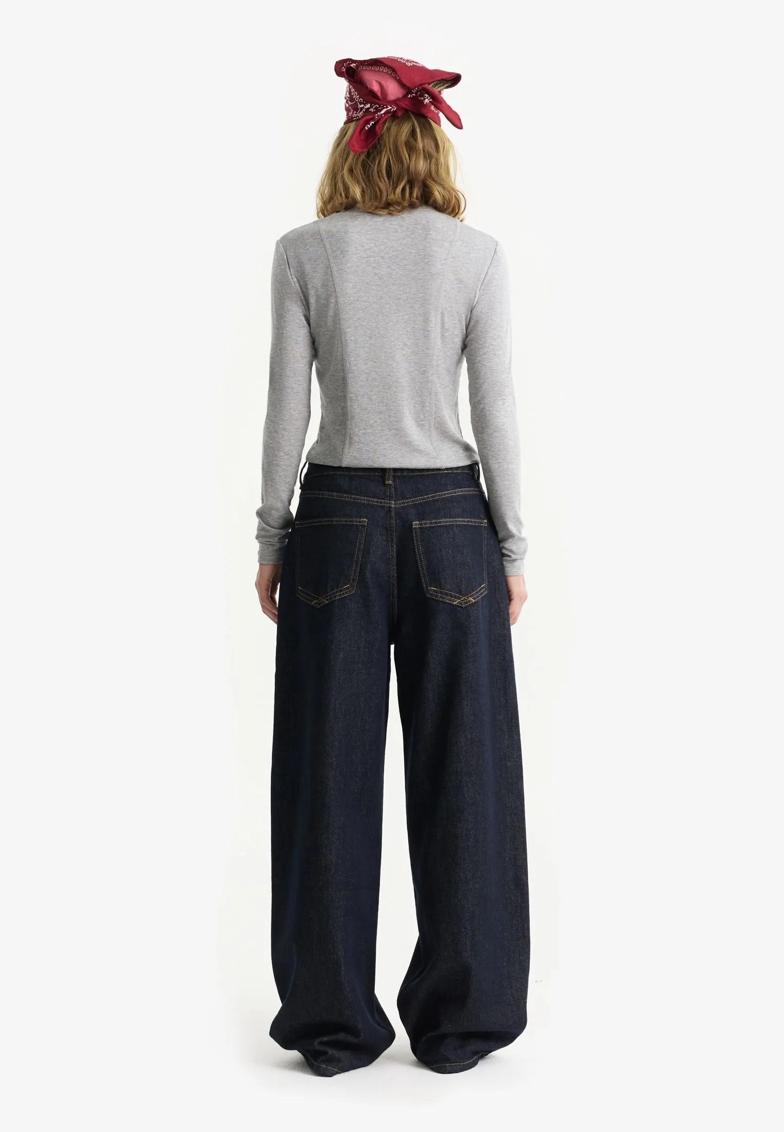 Джинсы barrel fit из 100% хлопка