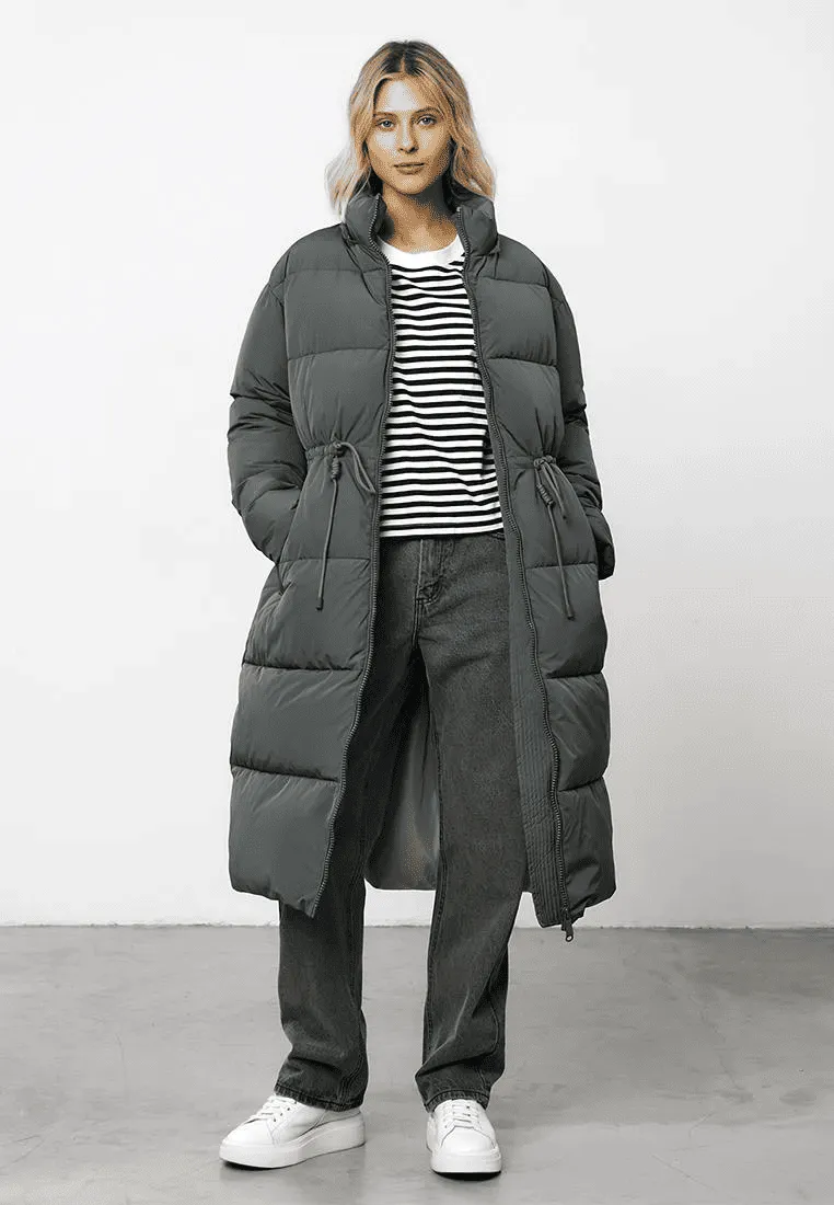 Удлиненная куртка свободного силуэта