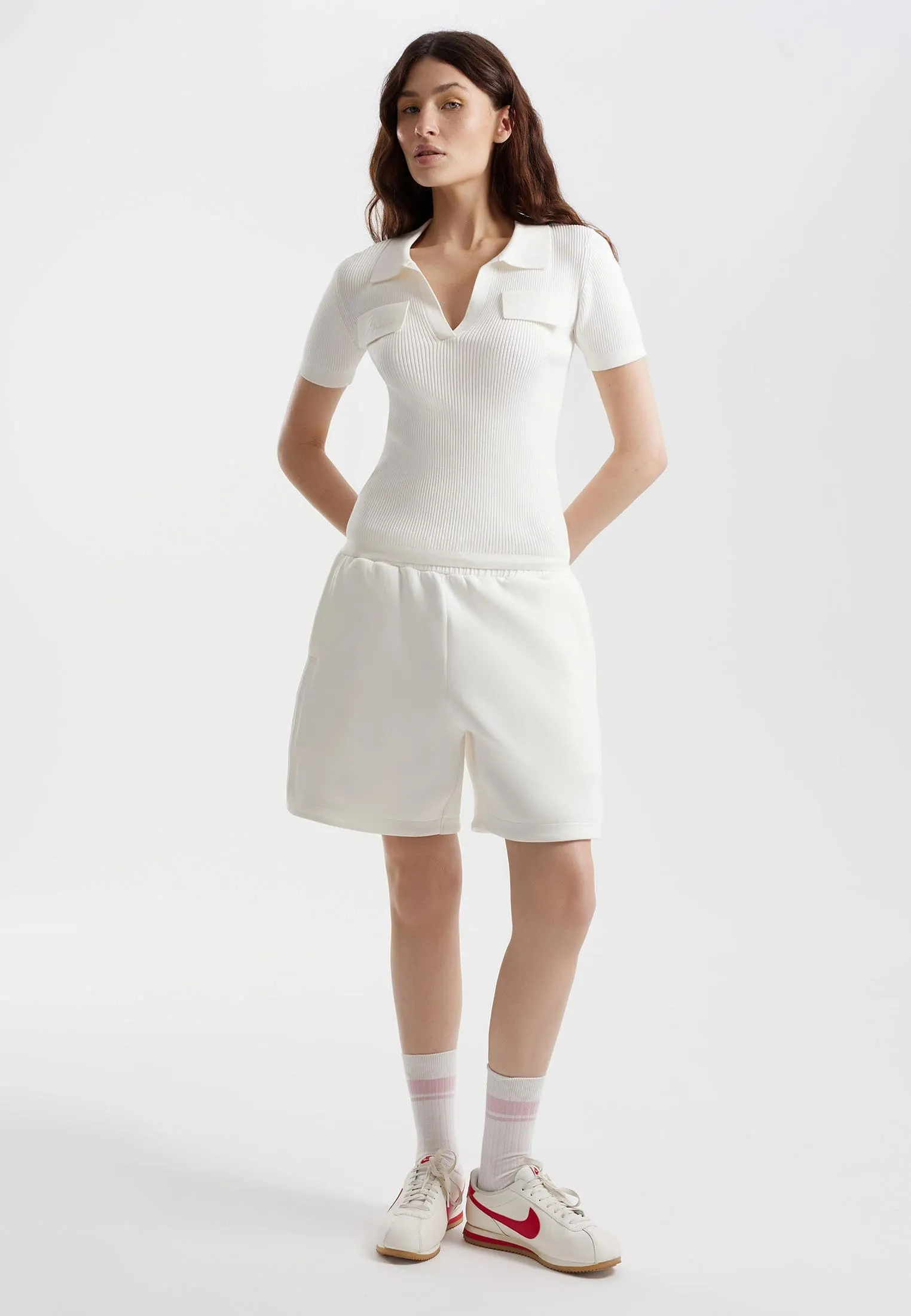 Вязаное поло из модала с хлопком