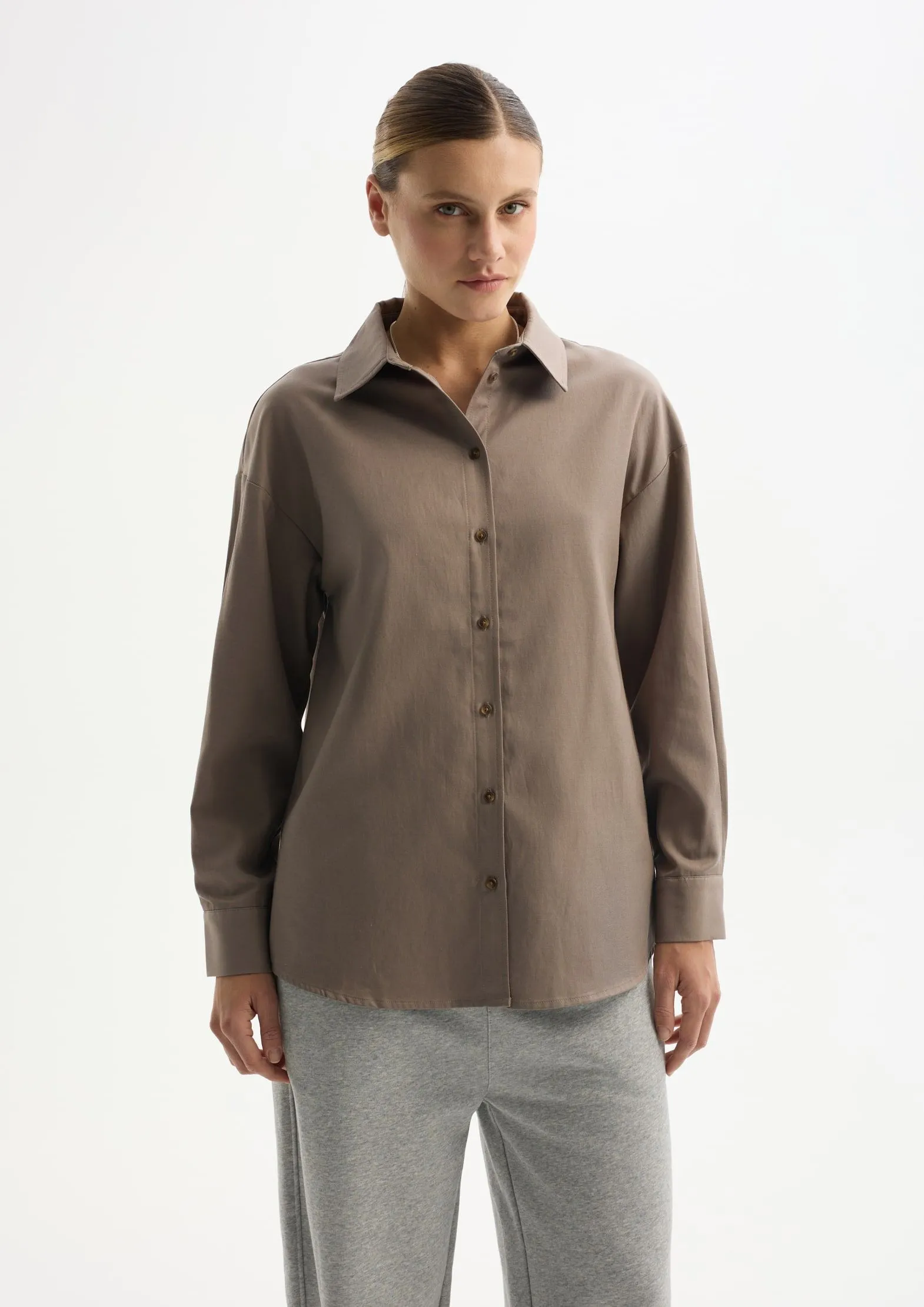 Рубашка из хлопка и лиоцелла