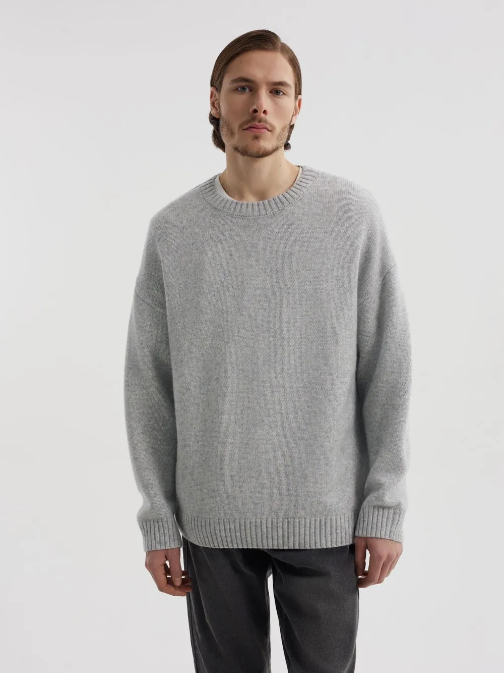 Классический джемпер с шерстью и лиоцеллом