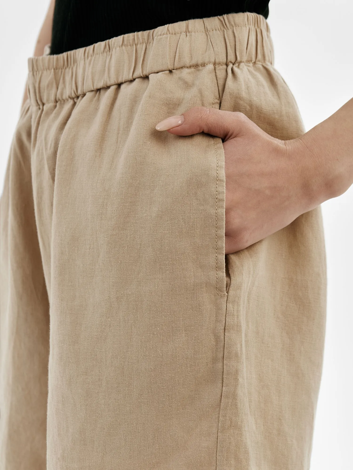 Льняные шорты