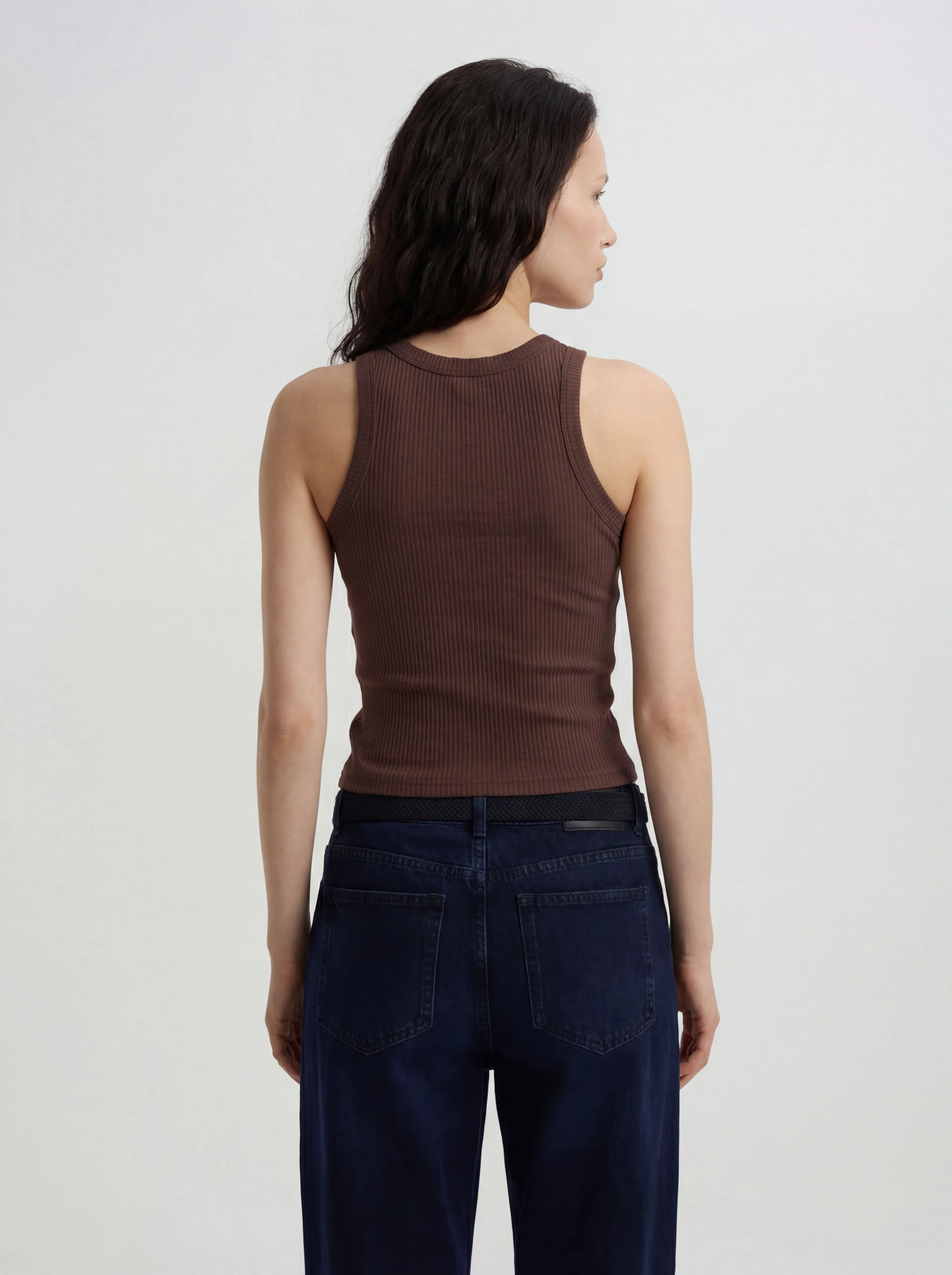 Майка в рубчик