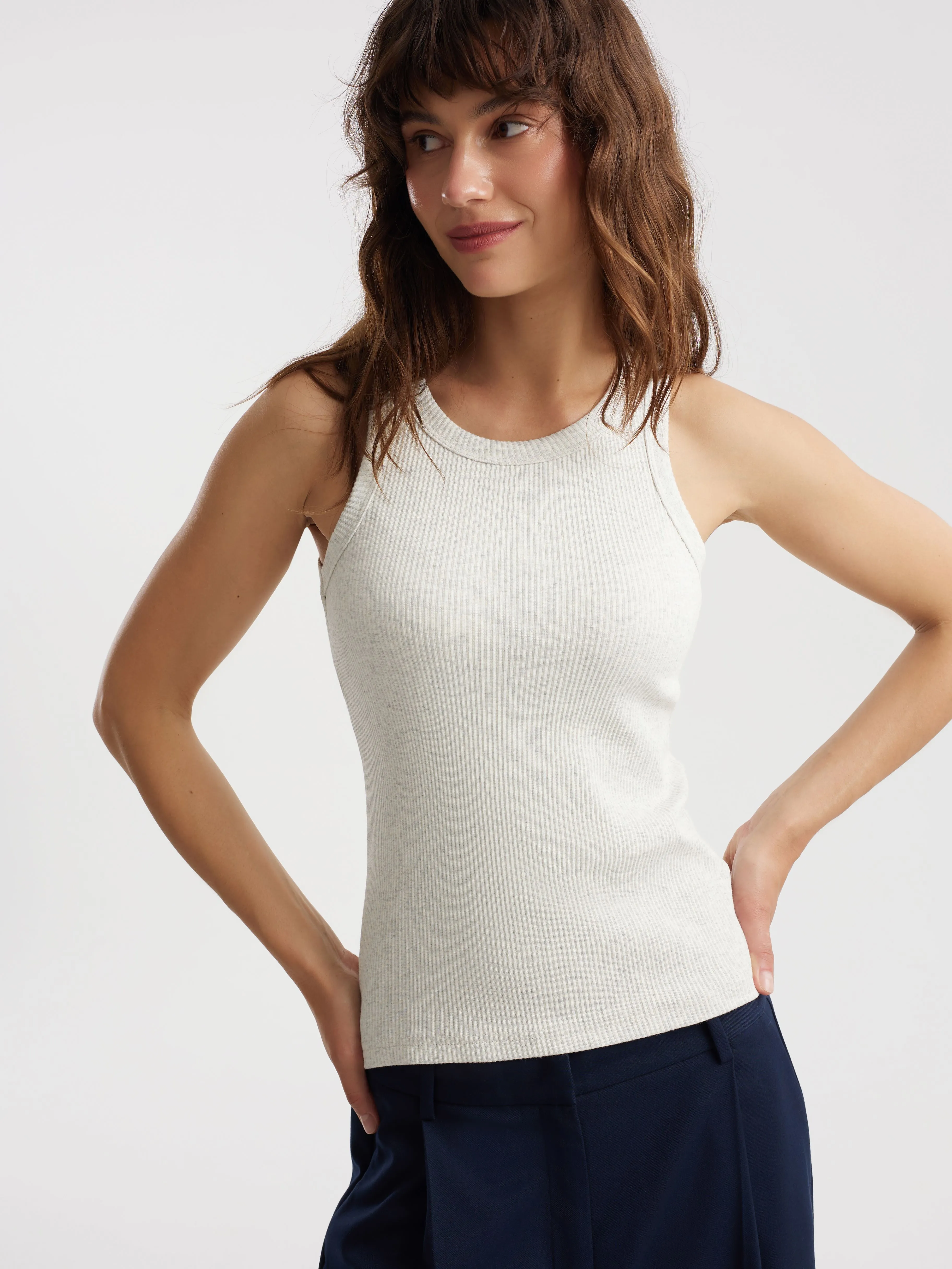 Майка в рубчик