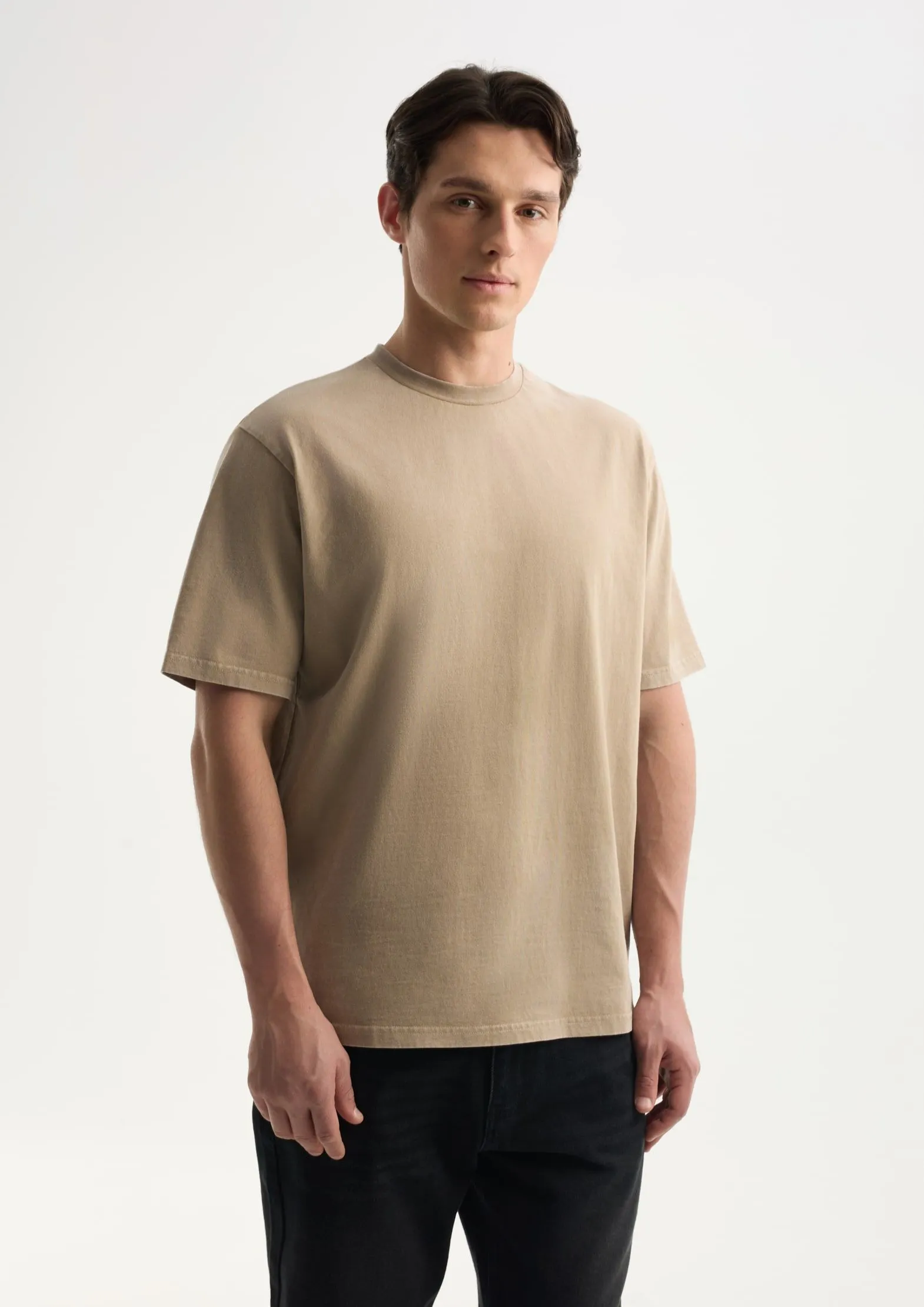 Футболка из 100% хлопка с эффектом стирки