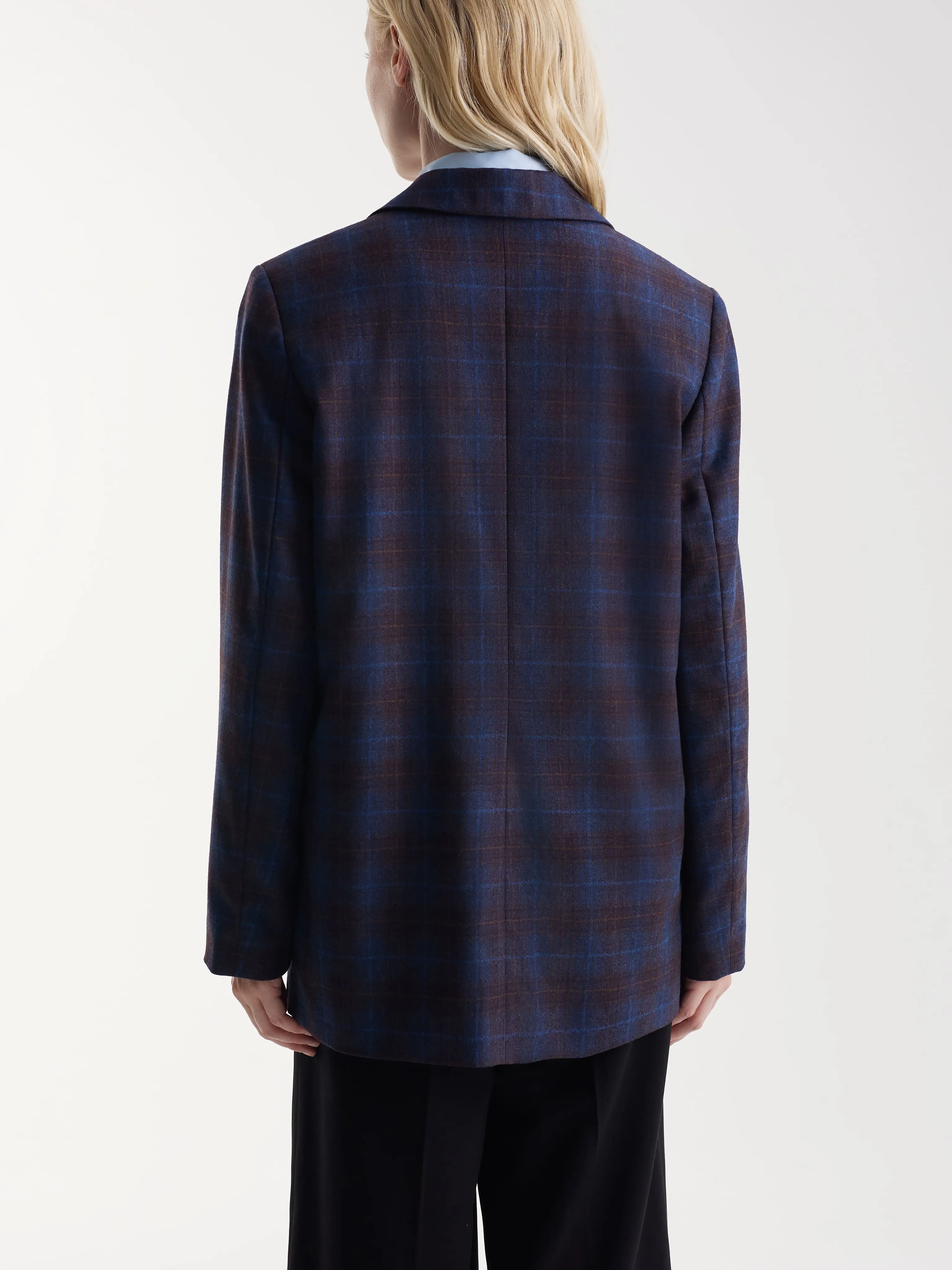 Однобортный жакет из 100% премиальной шерсти