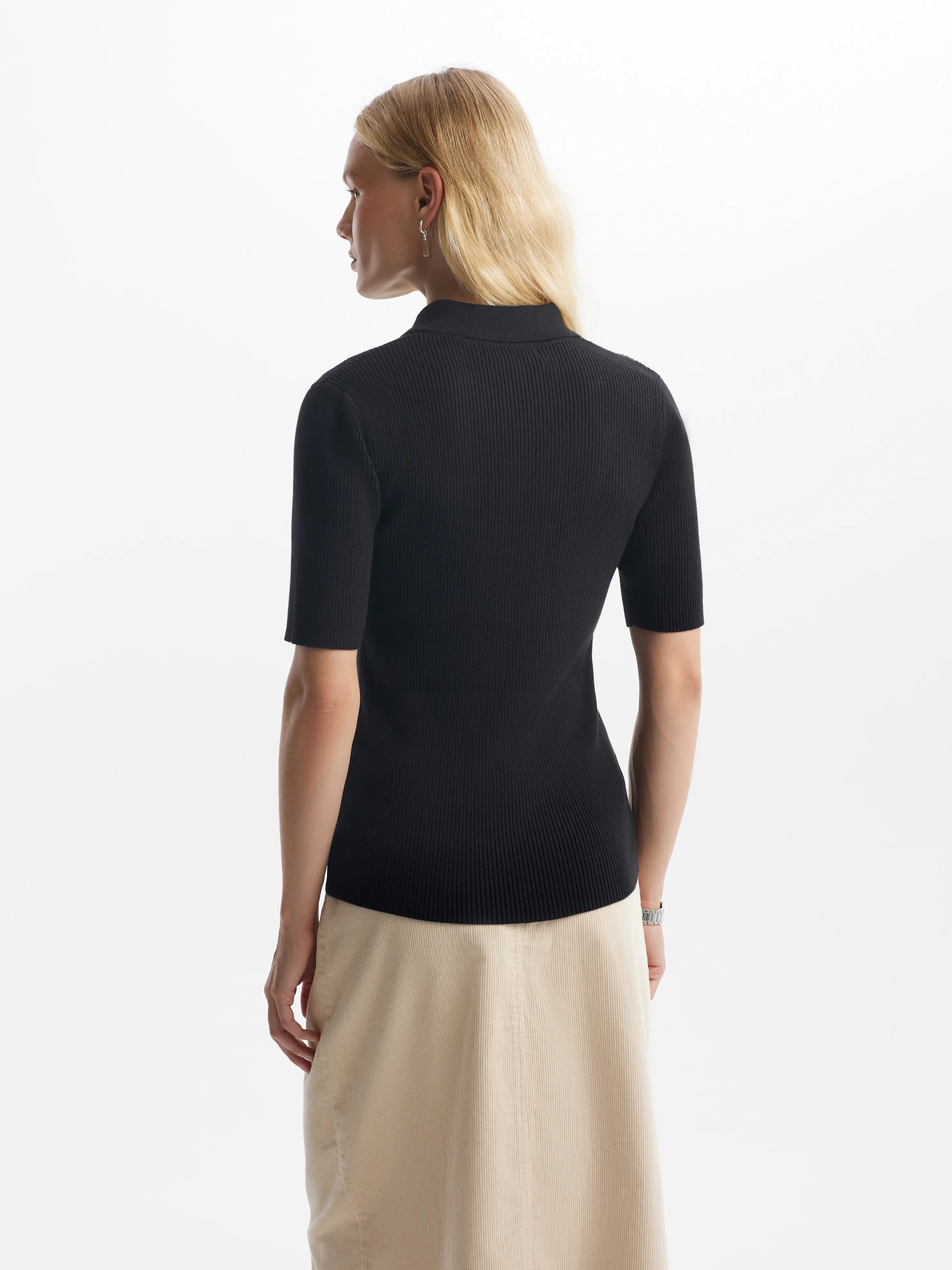 Джемпер-поло с коротким рукавом