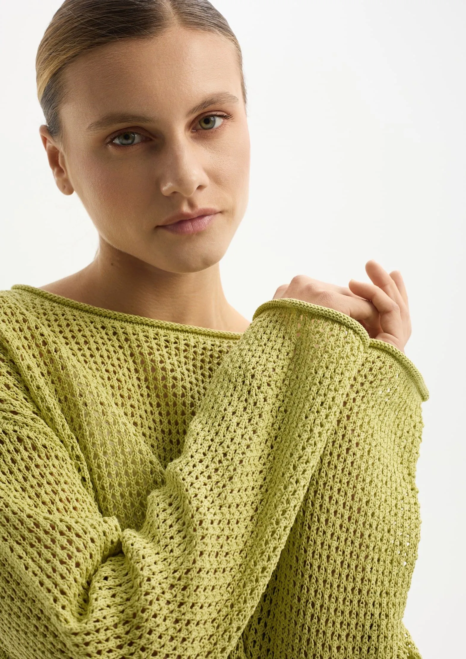 Джемпер из хлопка с добавлением целлюлозы