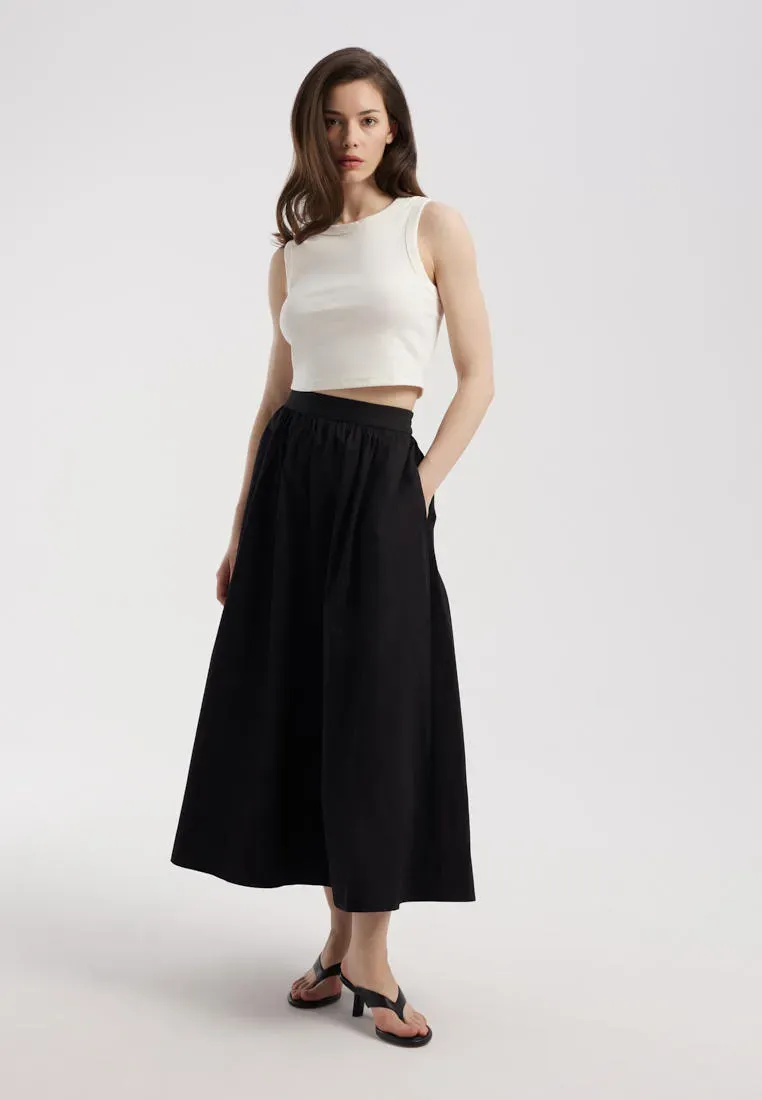 Юбка миди из 100% хлопка