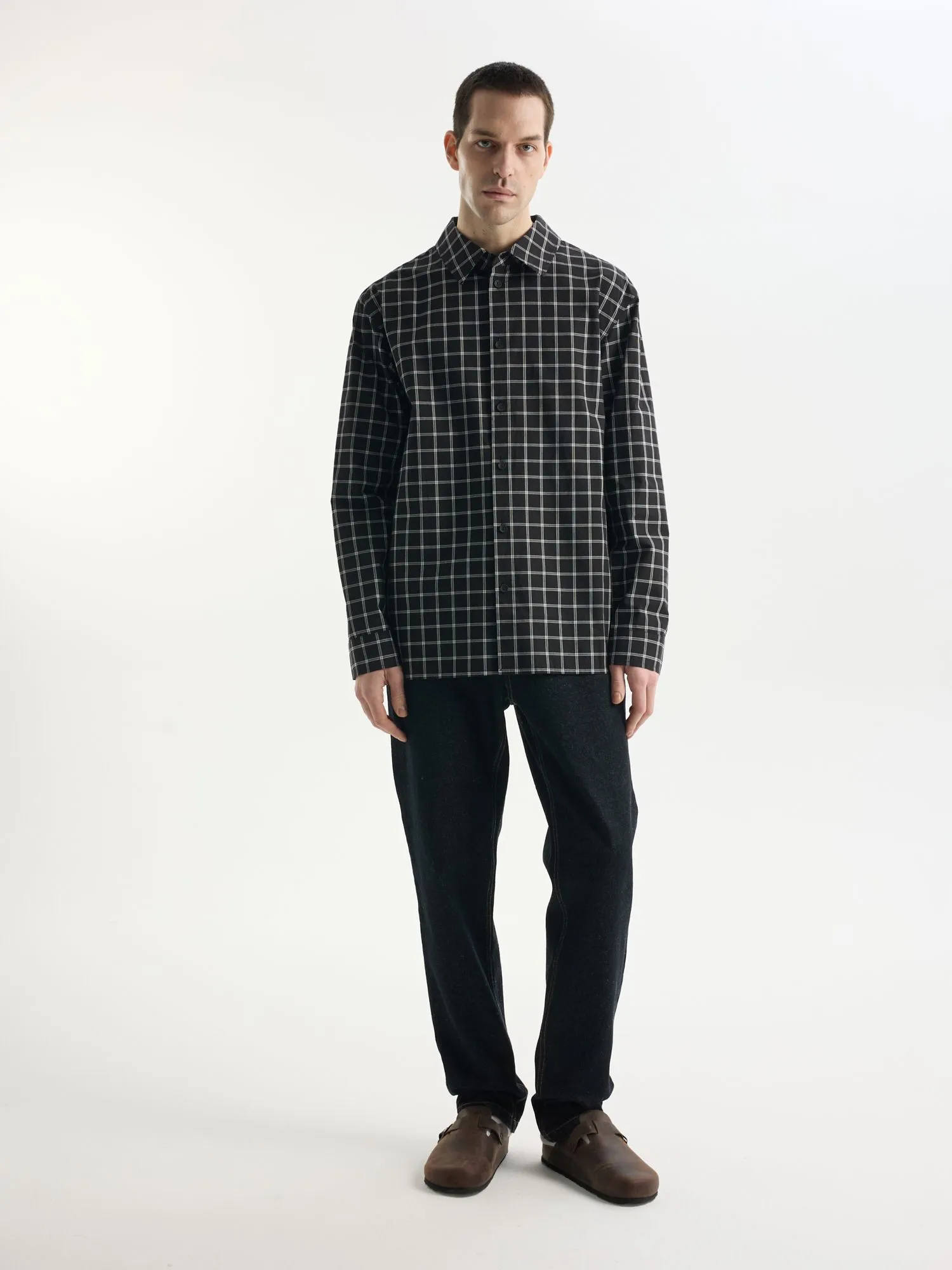 Рубашка из 100% хлопка в клетку