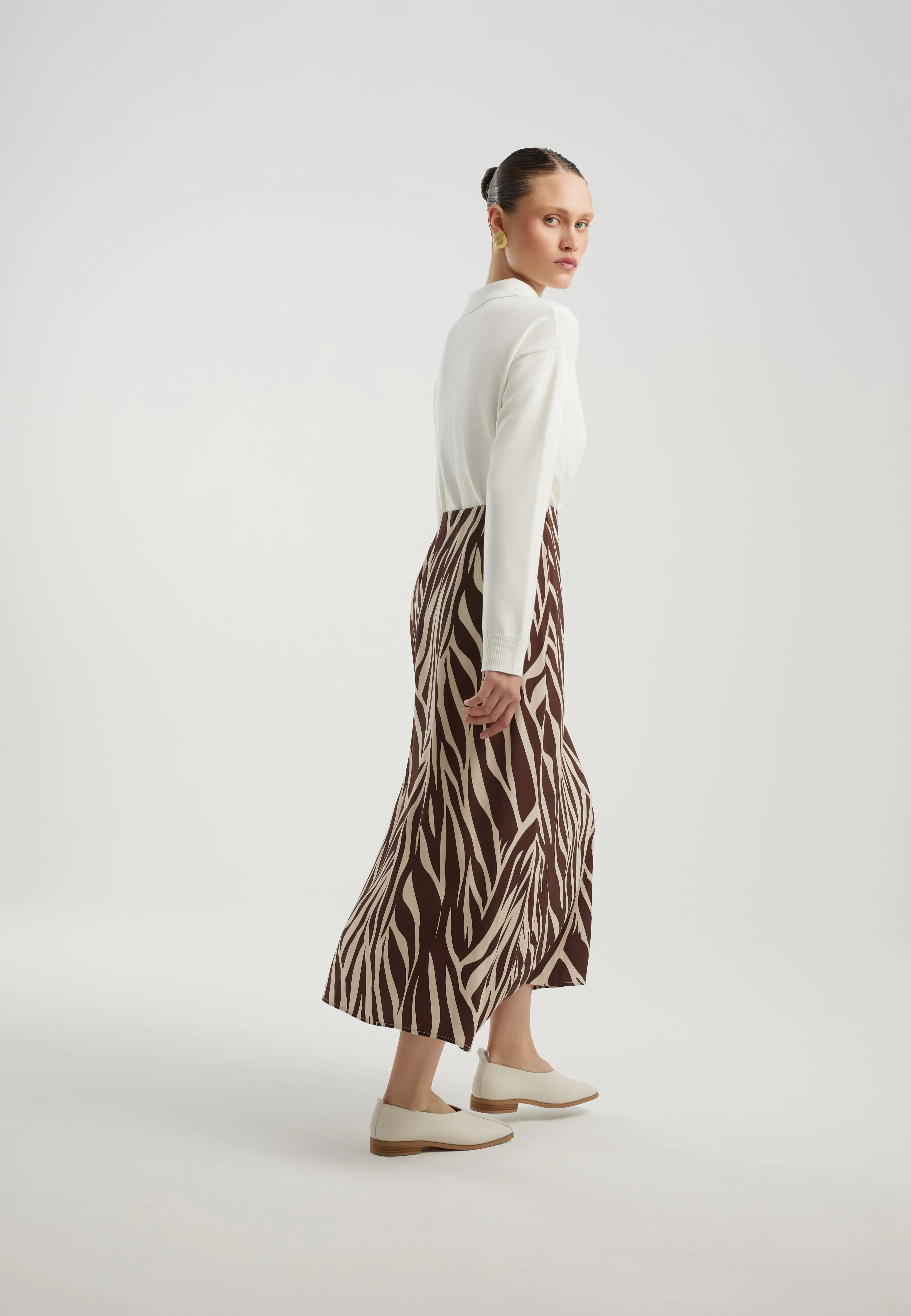 Юбка из 100% вискозы с принтом