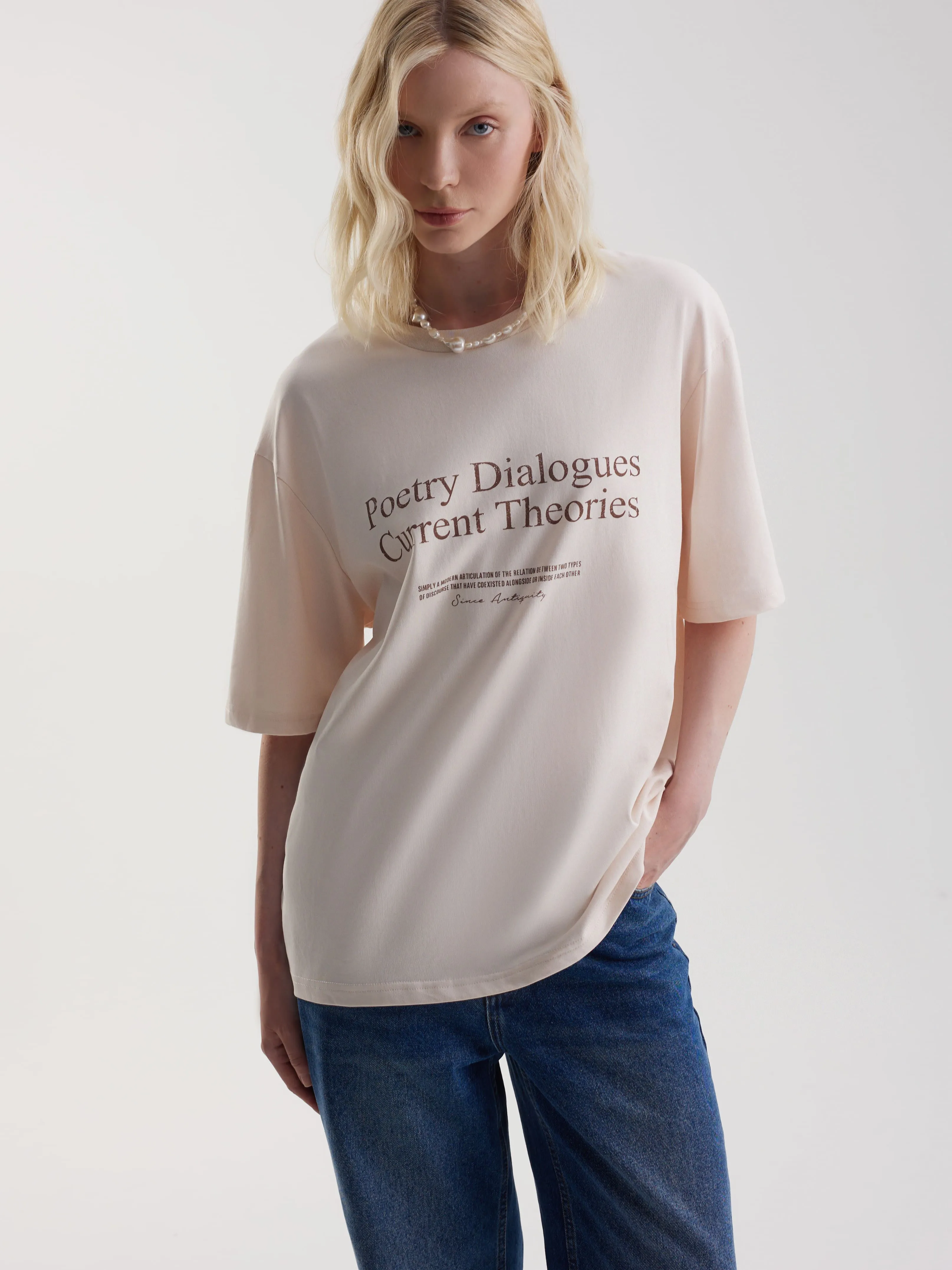 Футболка с акварельным принтом Supima cotton