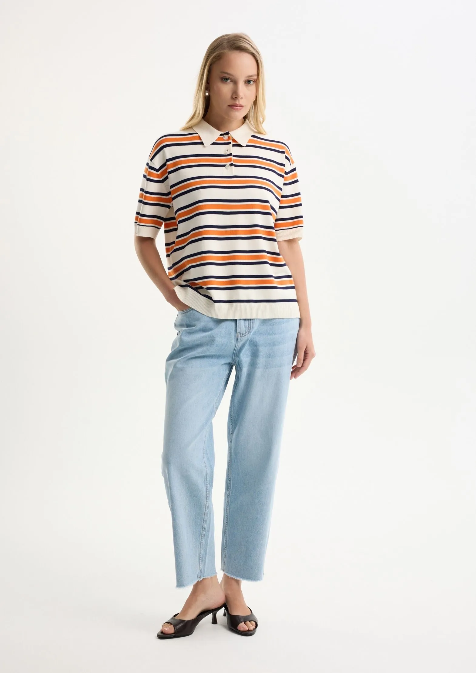 Рубашка-поло с вискозой