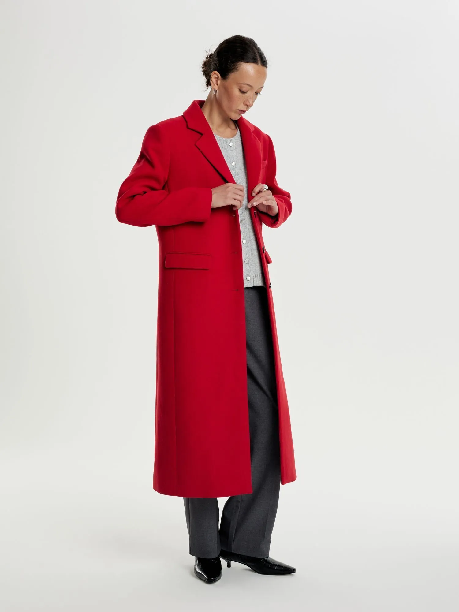 Пальто с добавлением шерсти