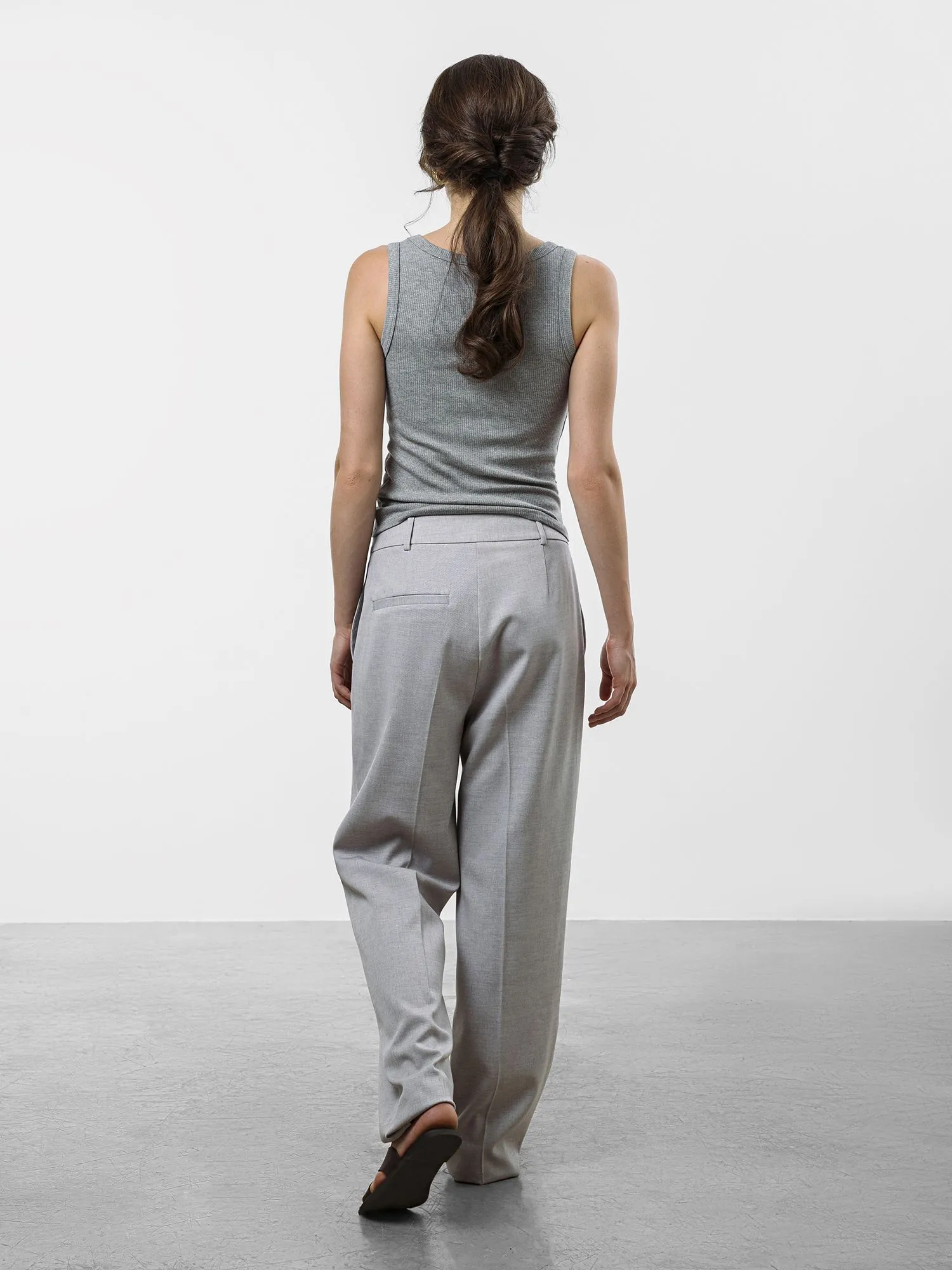 Брюки с добавлением шерсти и льна