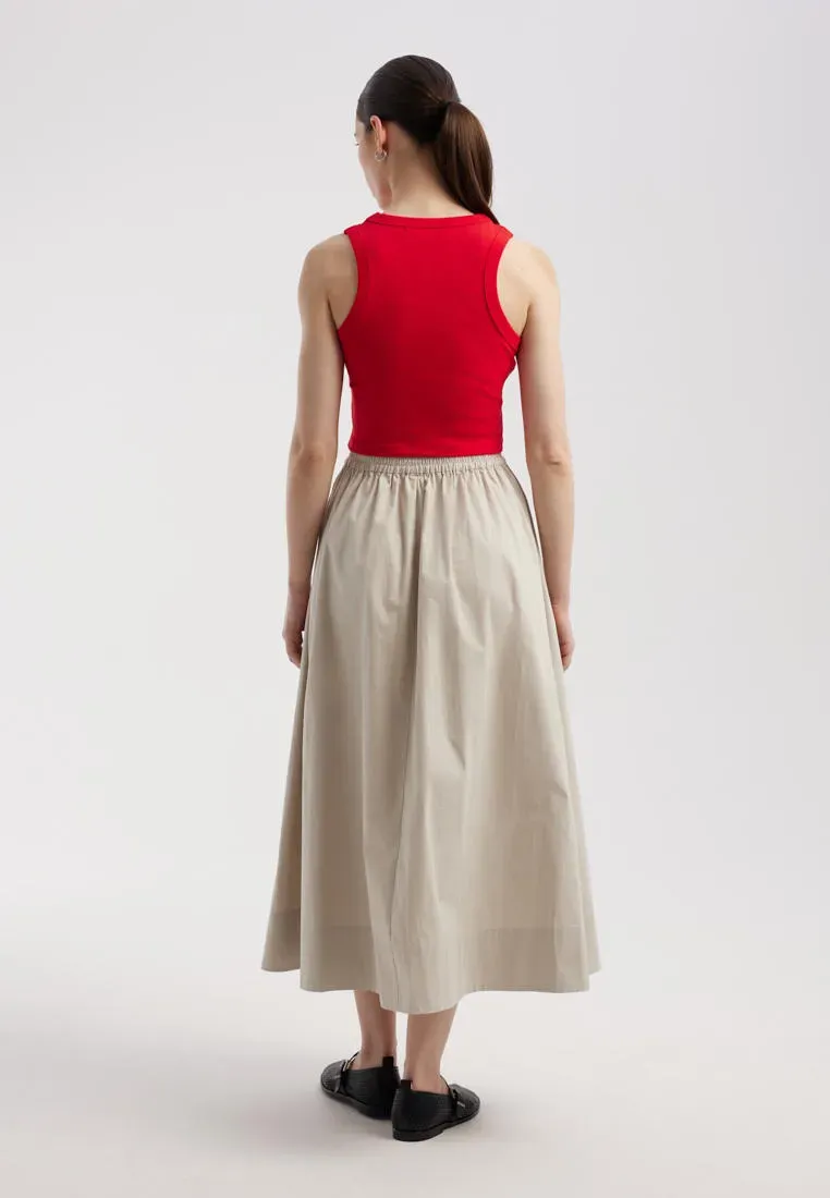 Юбка миди из 100% хлопка