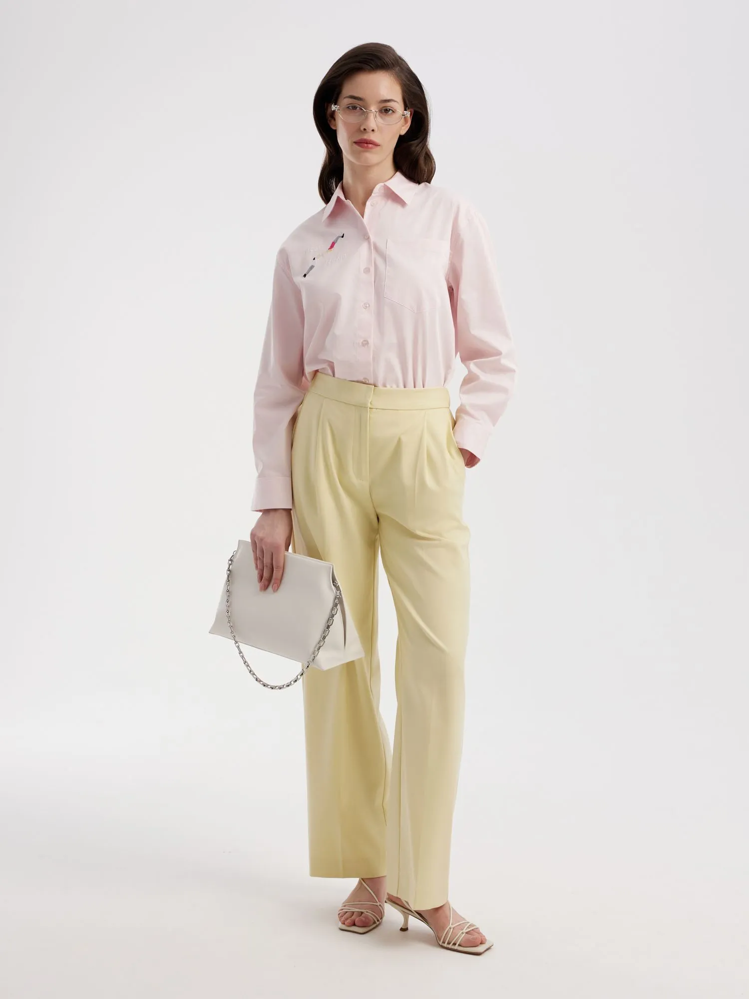 Сатиновая рубашка с вышивкой UT x Саша Браулов