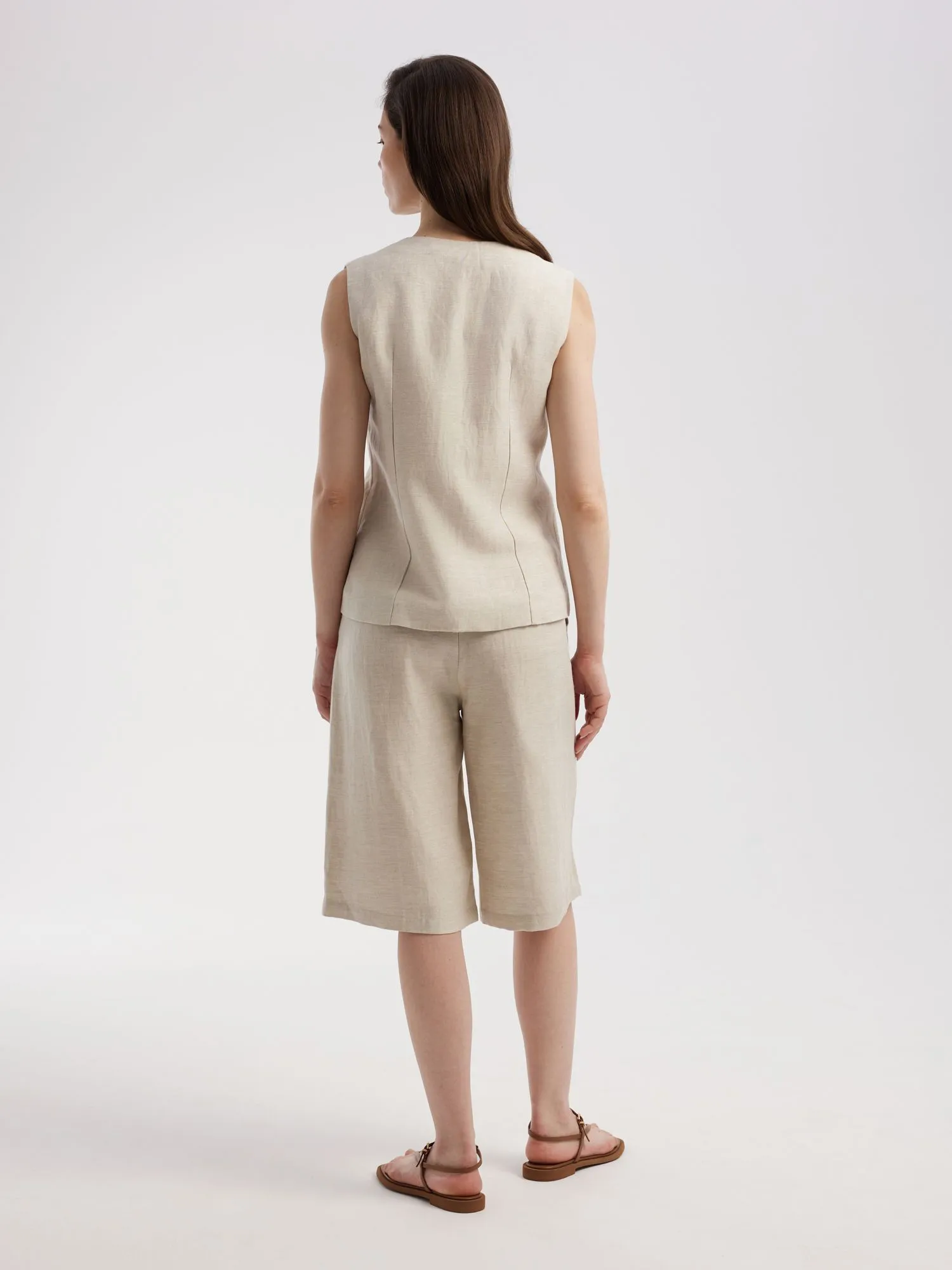 Шорты из льна и лиоцелла