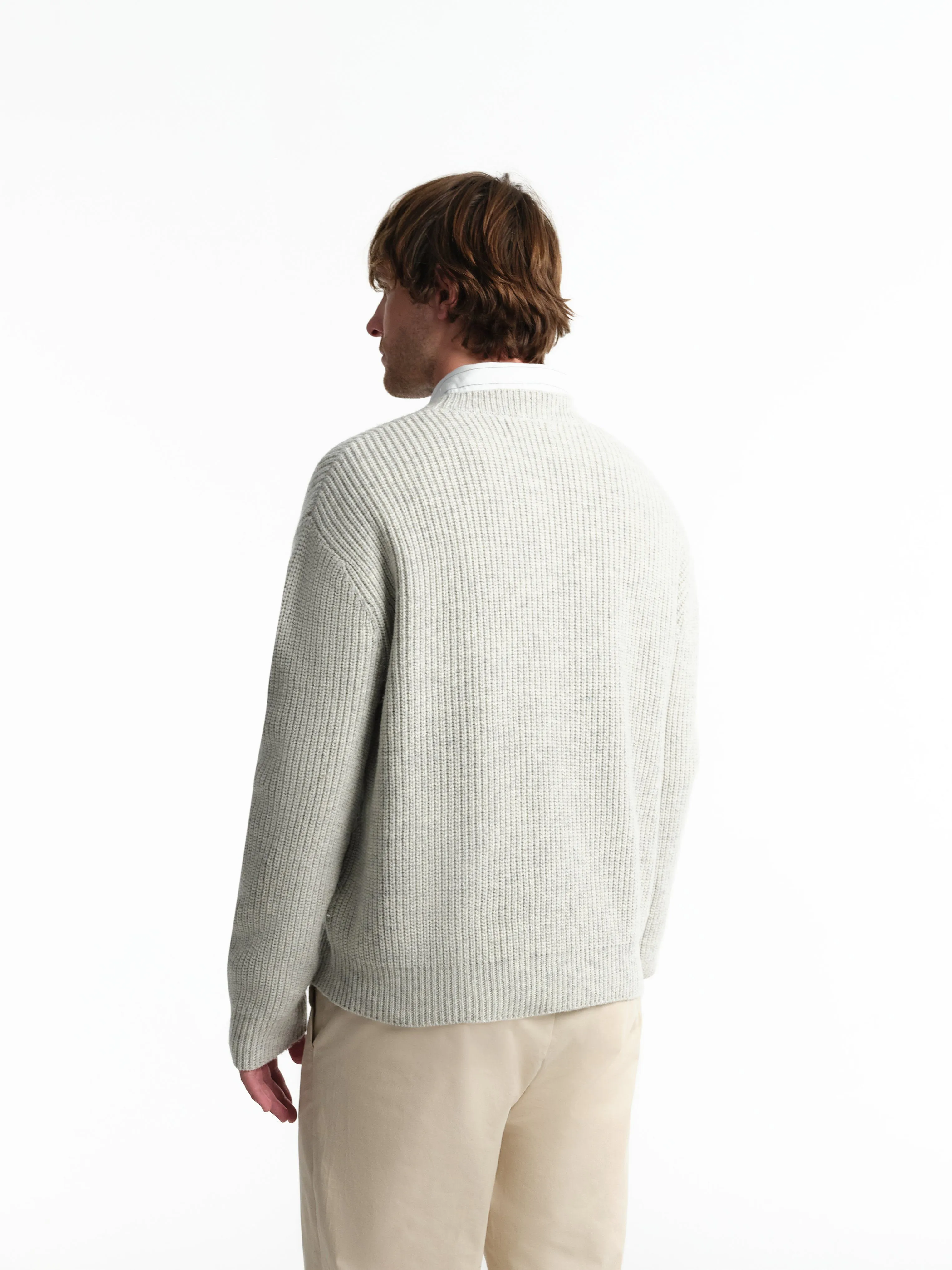 Джемпер с шерстью с фактурным узором