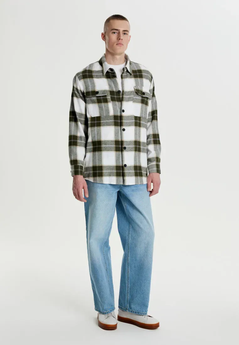 Рубашка из 100% хлопка в клетку